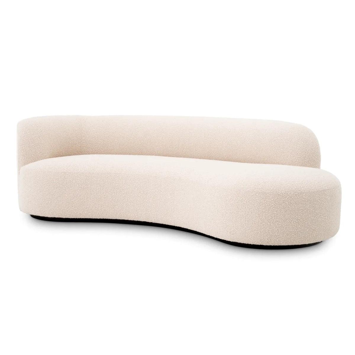 Sofa w tkaninie boucle MORTEN kremowy Eichholtz Eye on Design