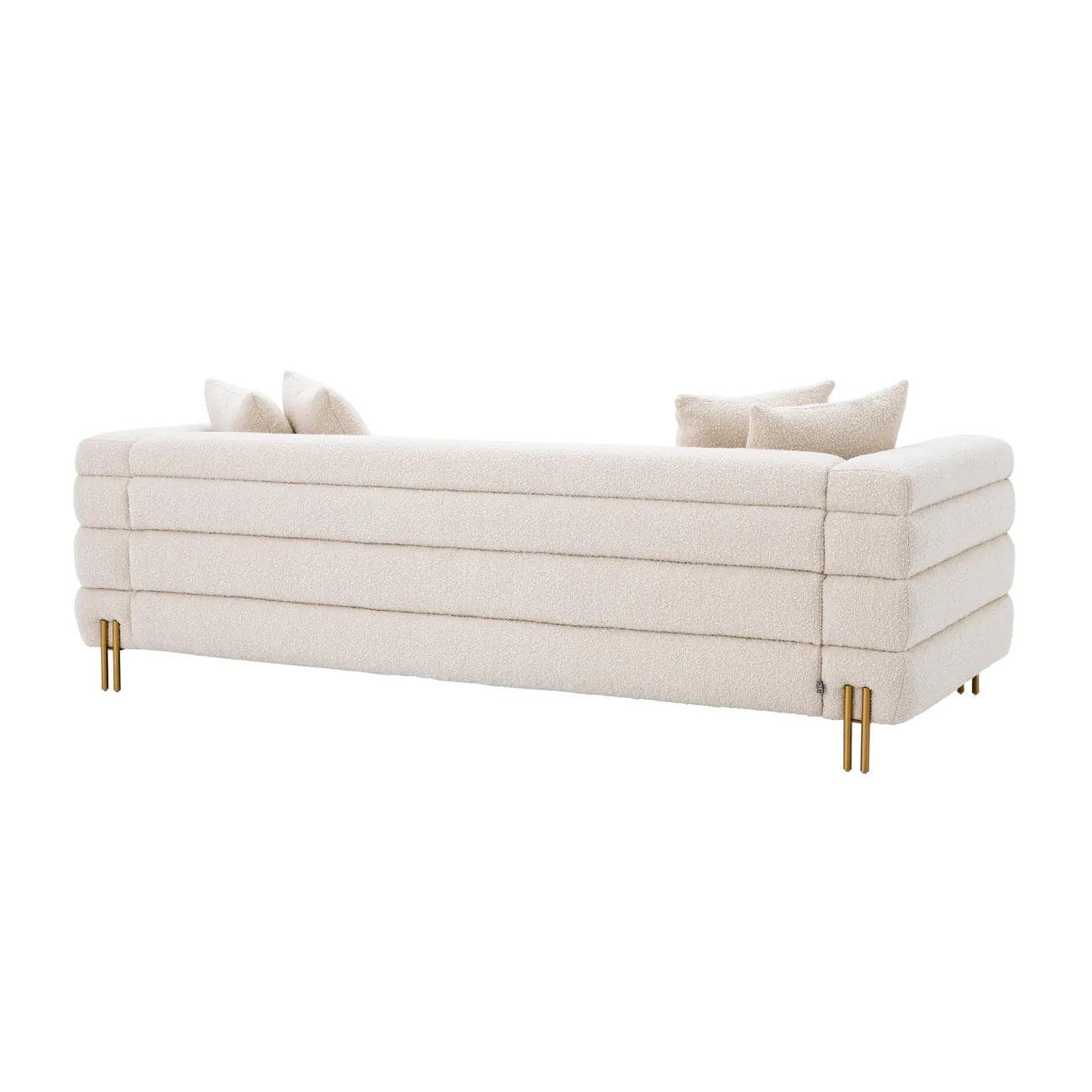 Sofa w tkaninie boucle YORK kremowy Eichholtz Eye on Design