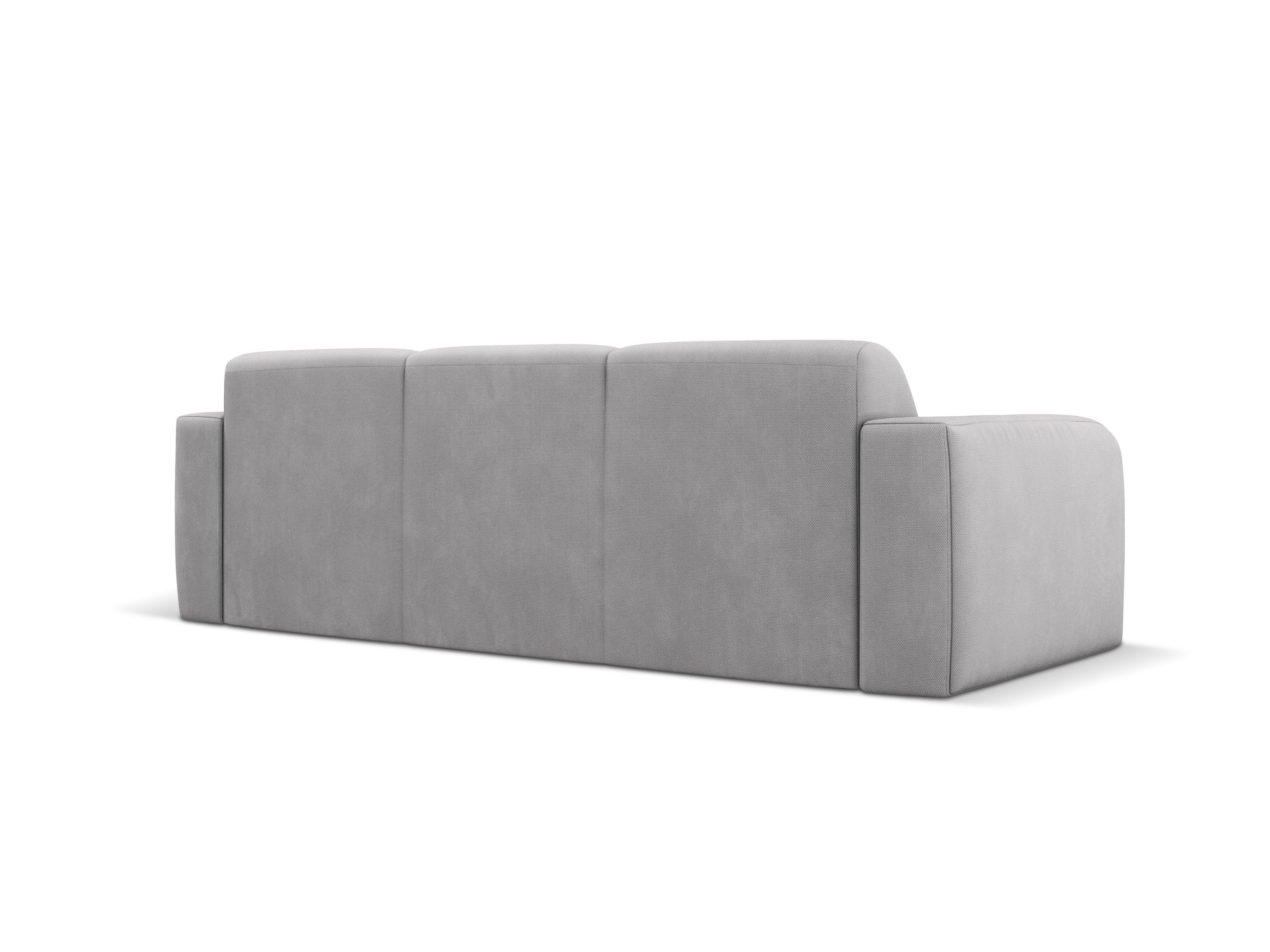 Sofa w tkaninie chenillowej 3-osobowa LOLA jasnoszary Windsor & Co Eye on Design