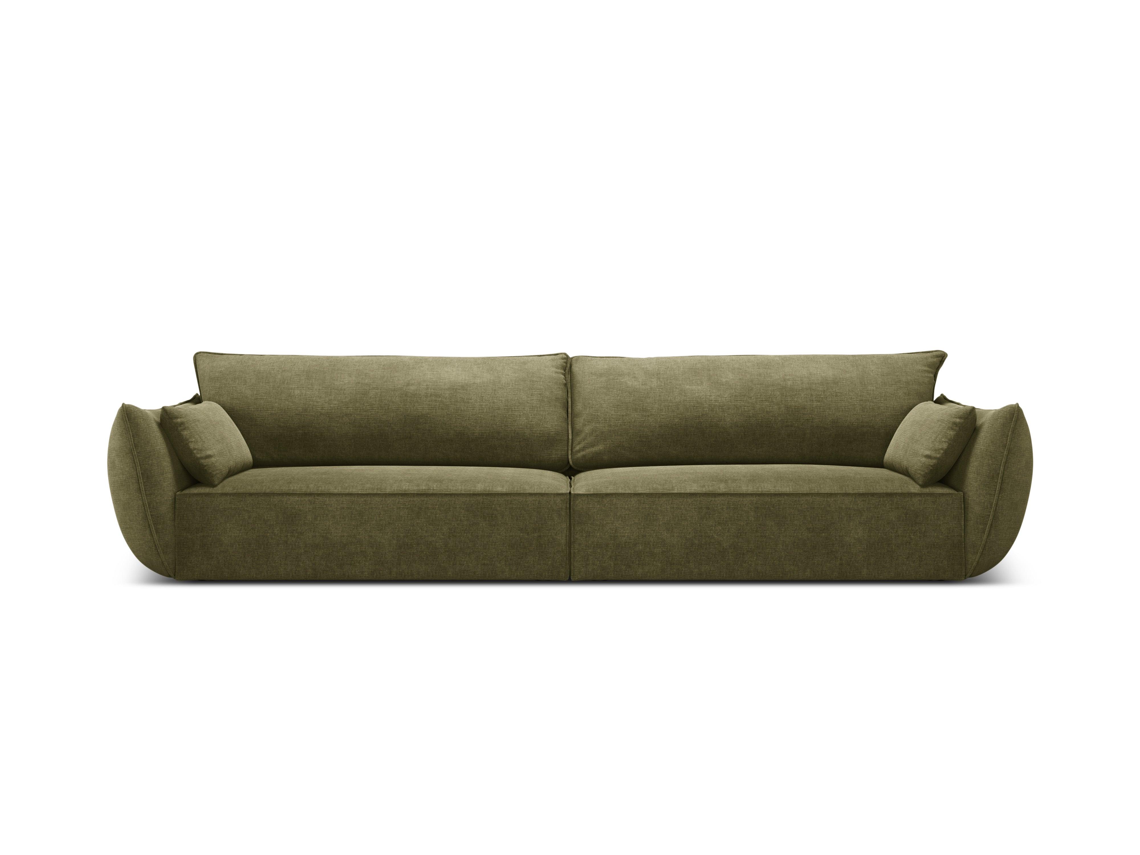 Sofa w tkaninie szenilowej 4-osobowa VANDA zielony Mazzini Sofas Eye on Design
