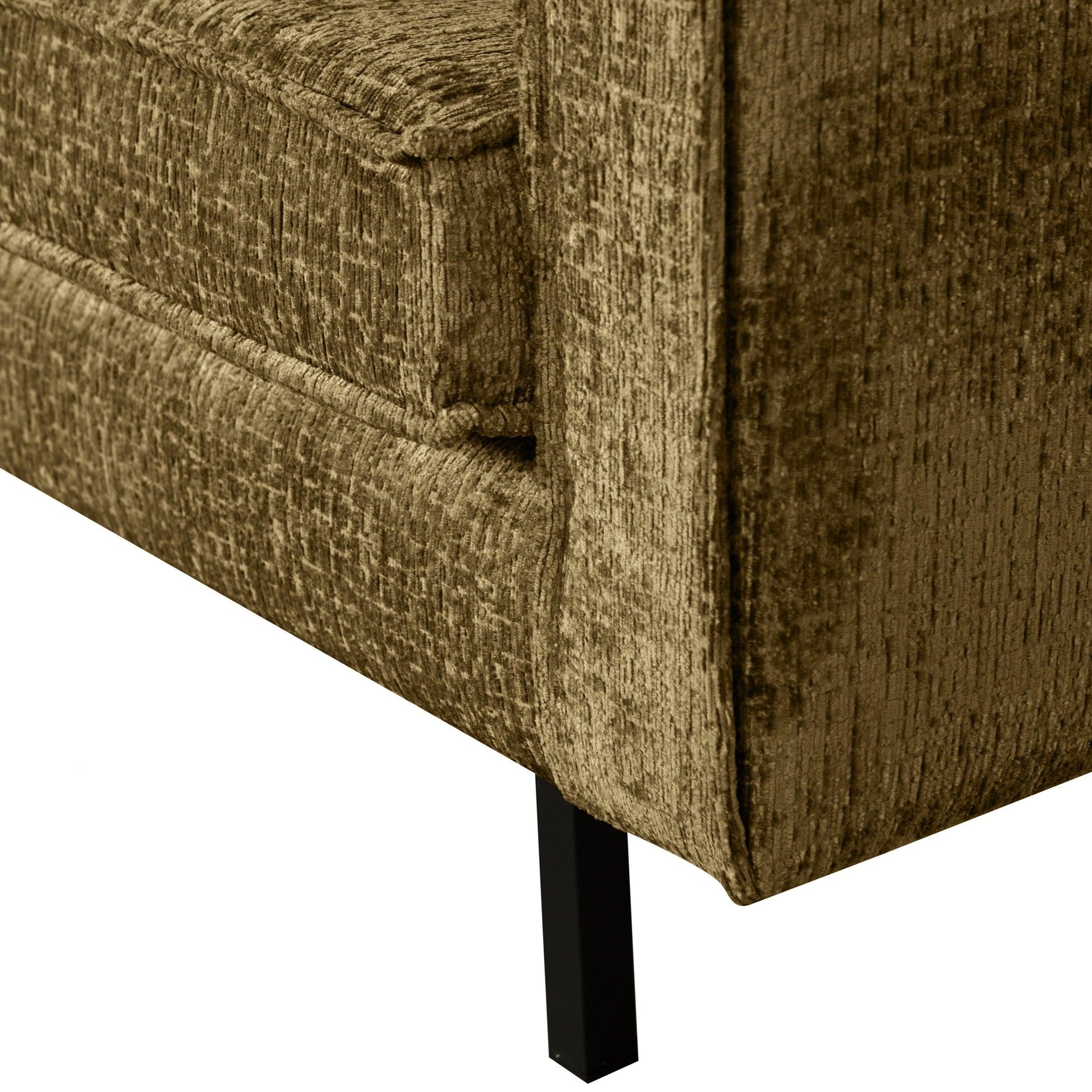 Sofa welurowa 2,5-osobowa RODEO brązowy Be Pure Eye on Design