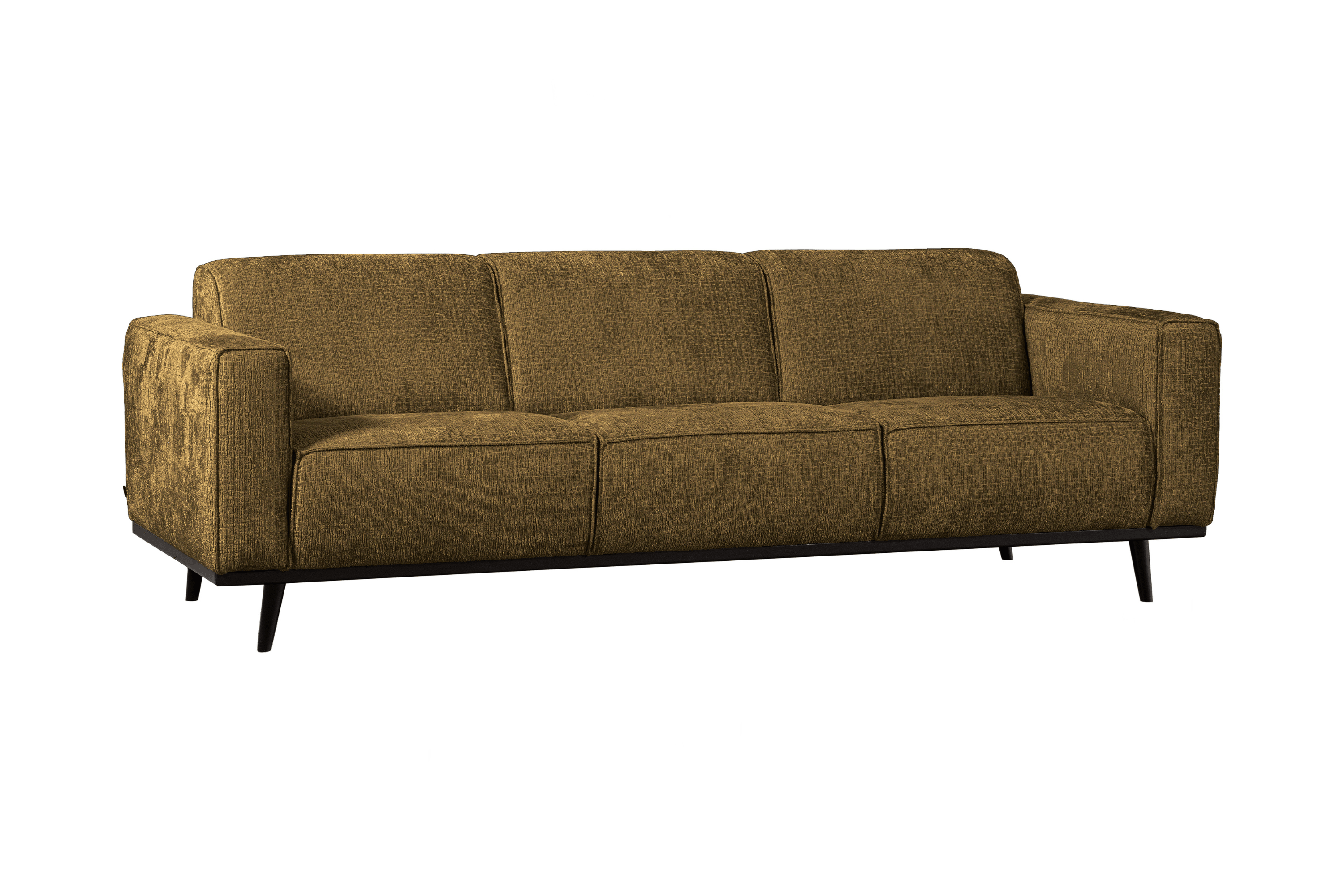 Sofa welurowa 3-osobowa STATEMENT STRUCTURE brązowy Be Pure Eye on Design
