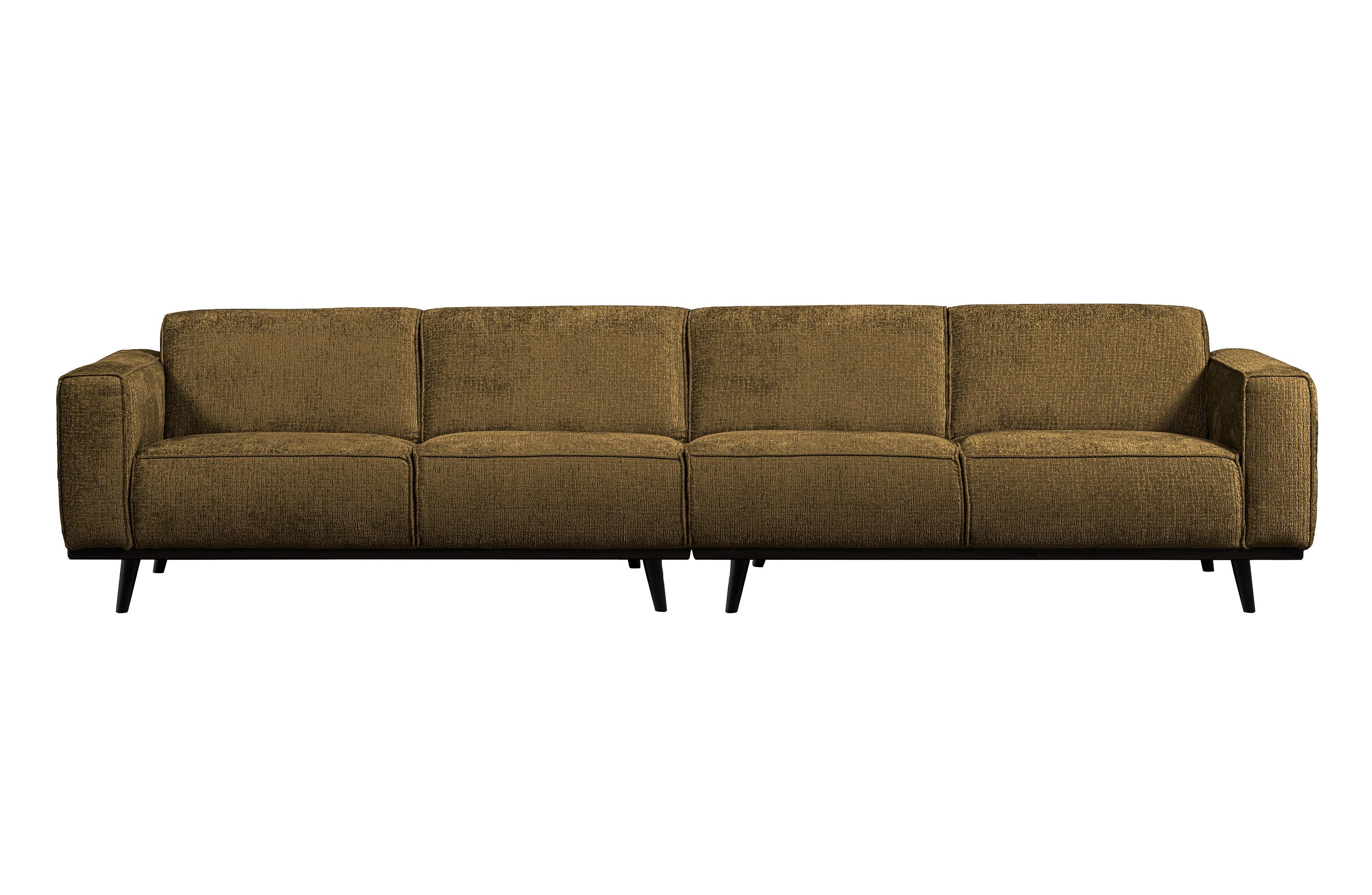 Sofa welurowa 4-osobowa STATEMENT STRUCTURE brązowy Be Pure 372 cm Eye on Design