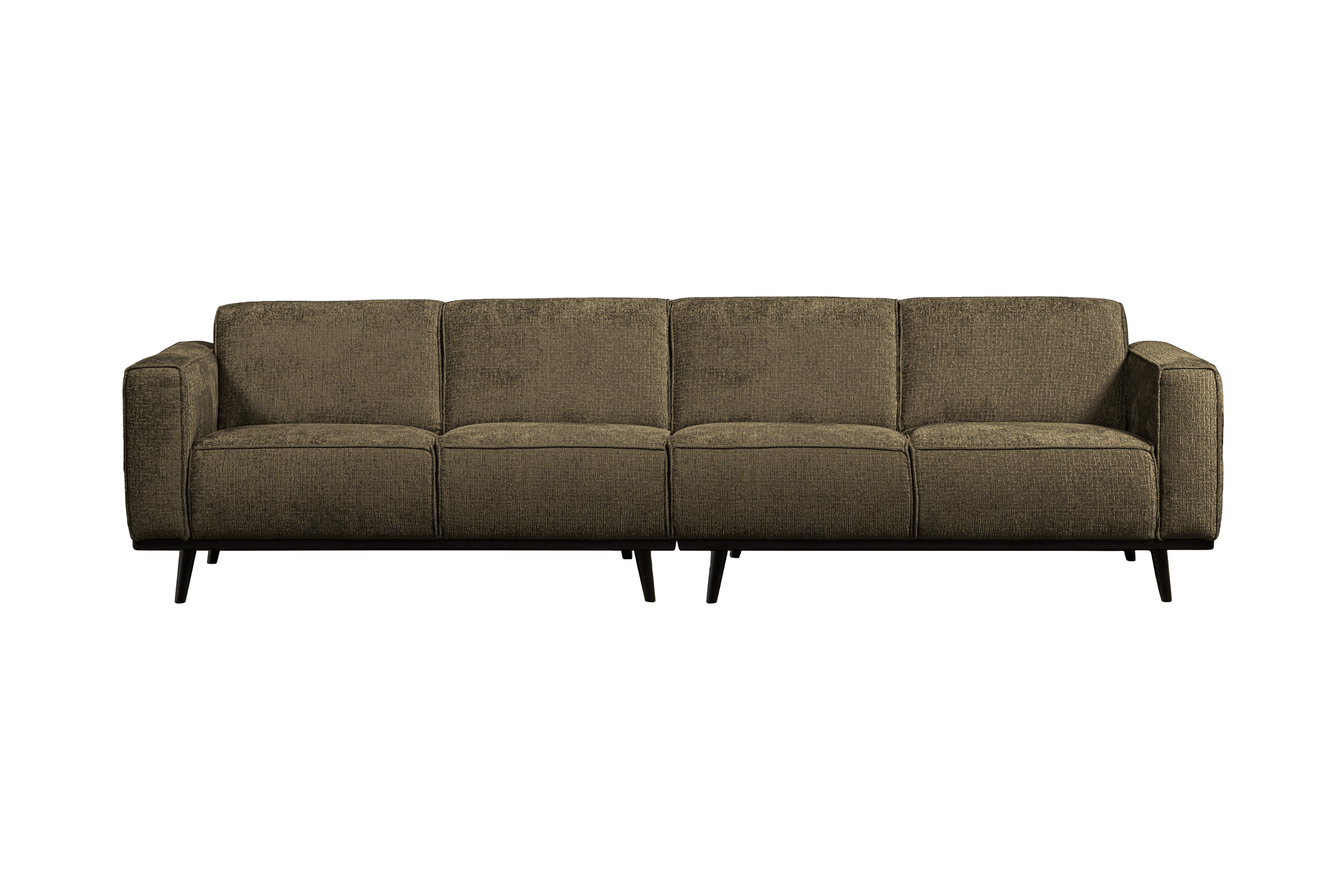 Sofa welurowa 4-osobowa STATEMENT STRUCTURE ciemnozielony Be Pure 280 cm Eye on Design