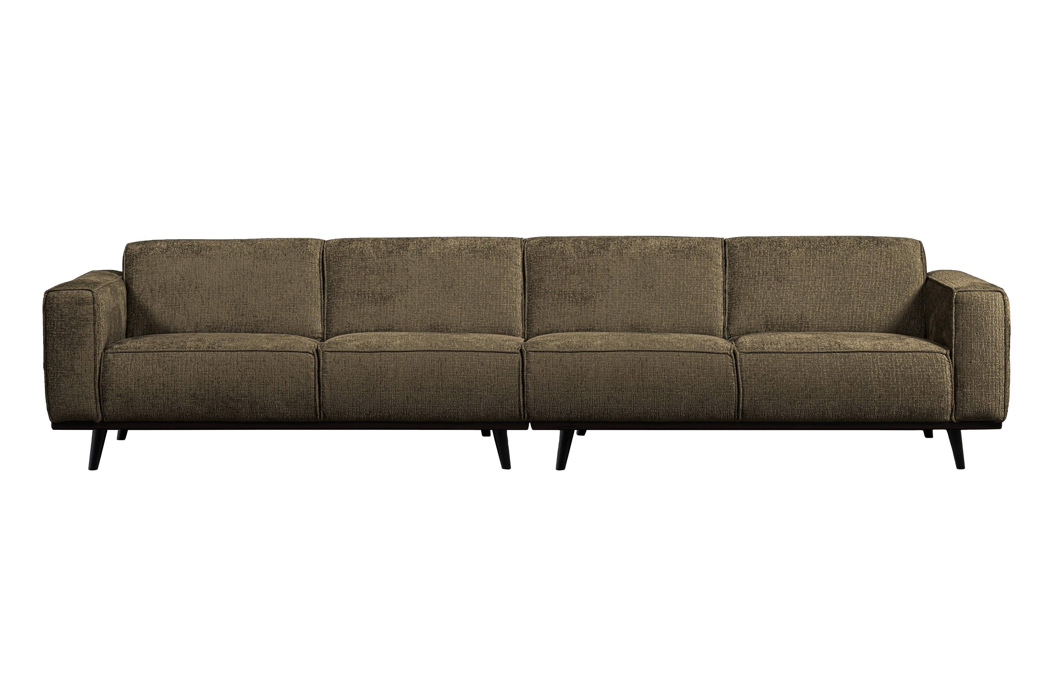 Sofa welurowa 4-osobowa STATEMENT STRUCTURE ciemnozielony Be Pure 372 cm Eye on Design