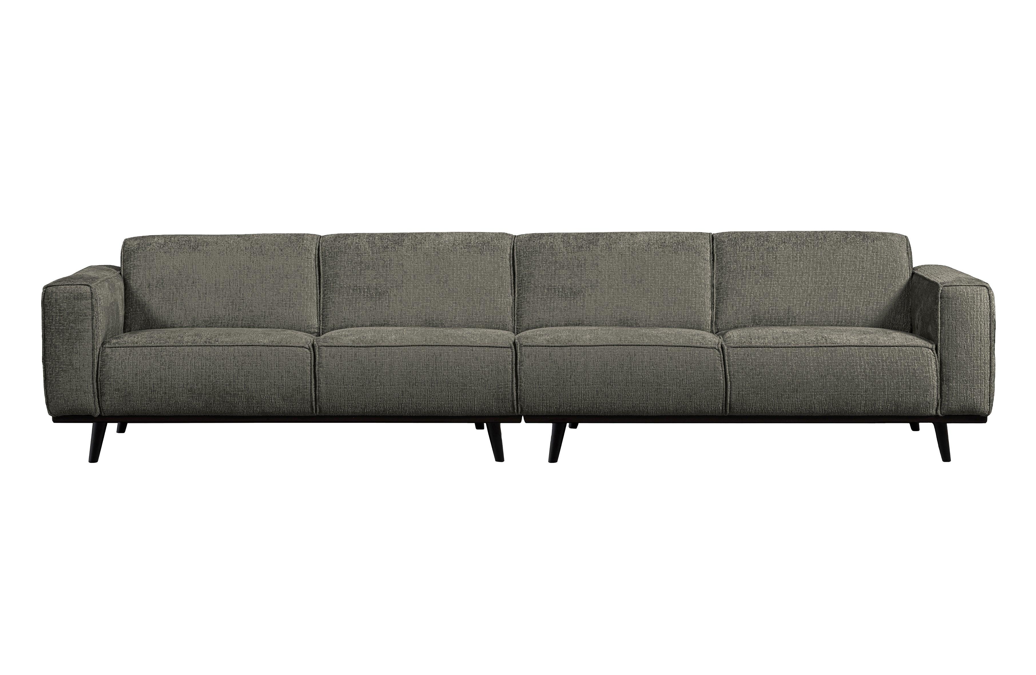 Sofa welurowa 4-osobowa STATEMENT STRUCTURE szarozielony Be Pure 372 cm Eye on Design