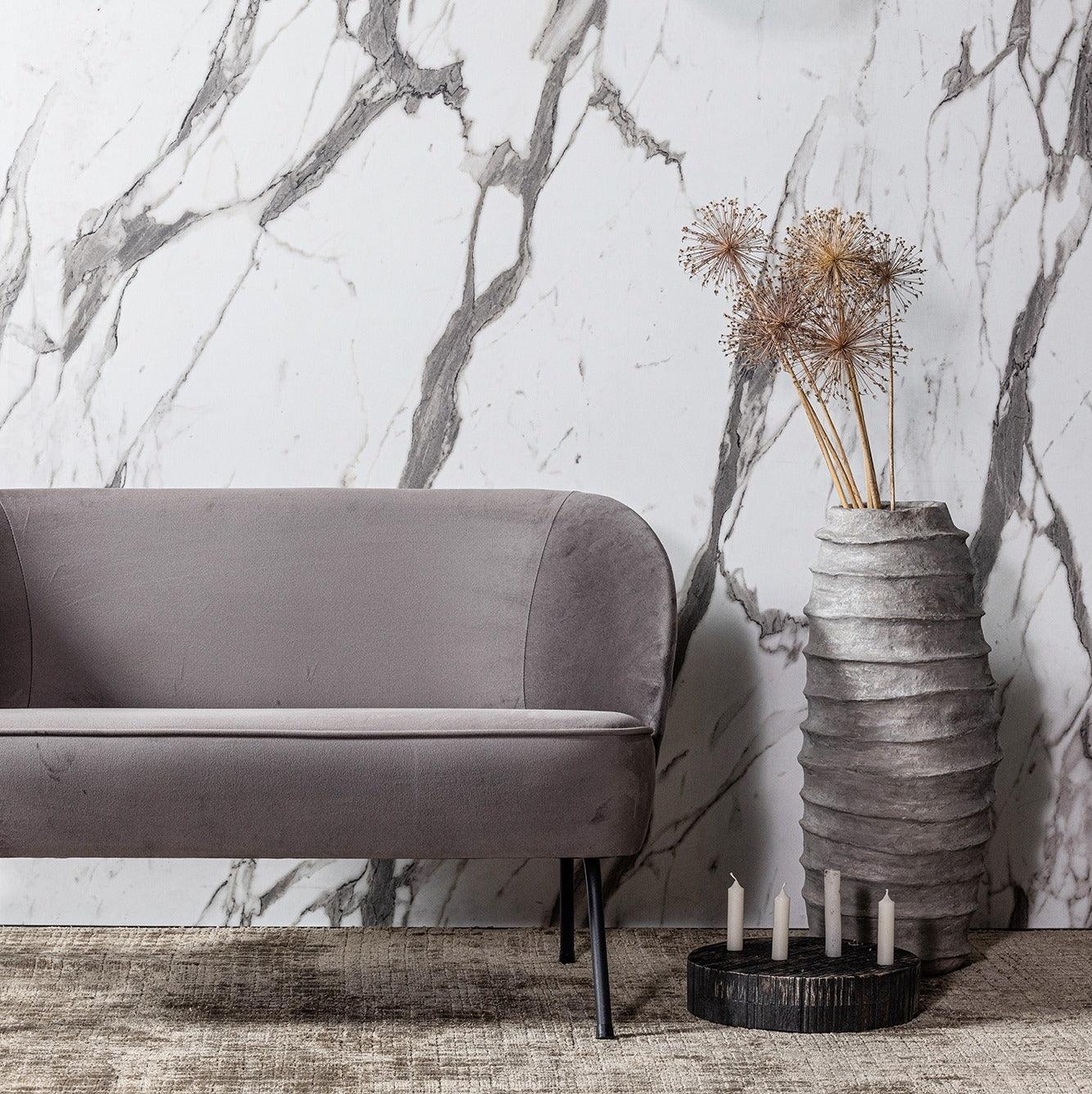 Sofa welurowa VOGUE STRUCTURE WHEATFIELD beżowy Be Pure Eye on Design