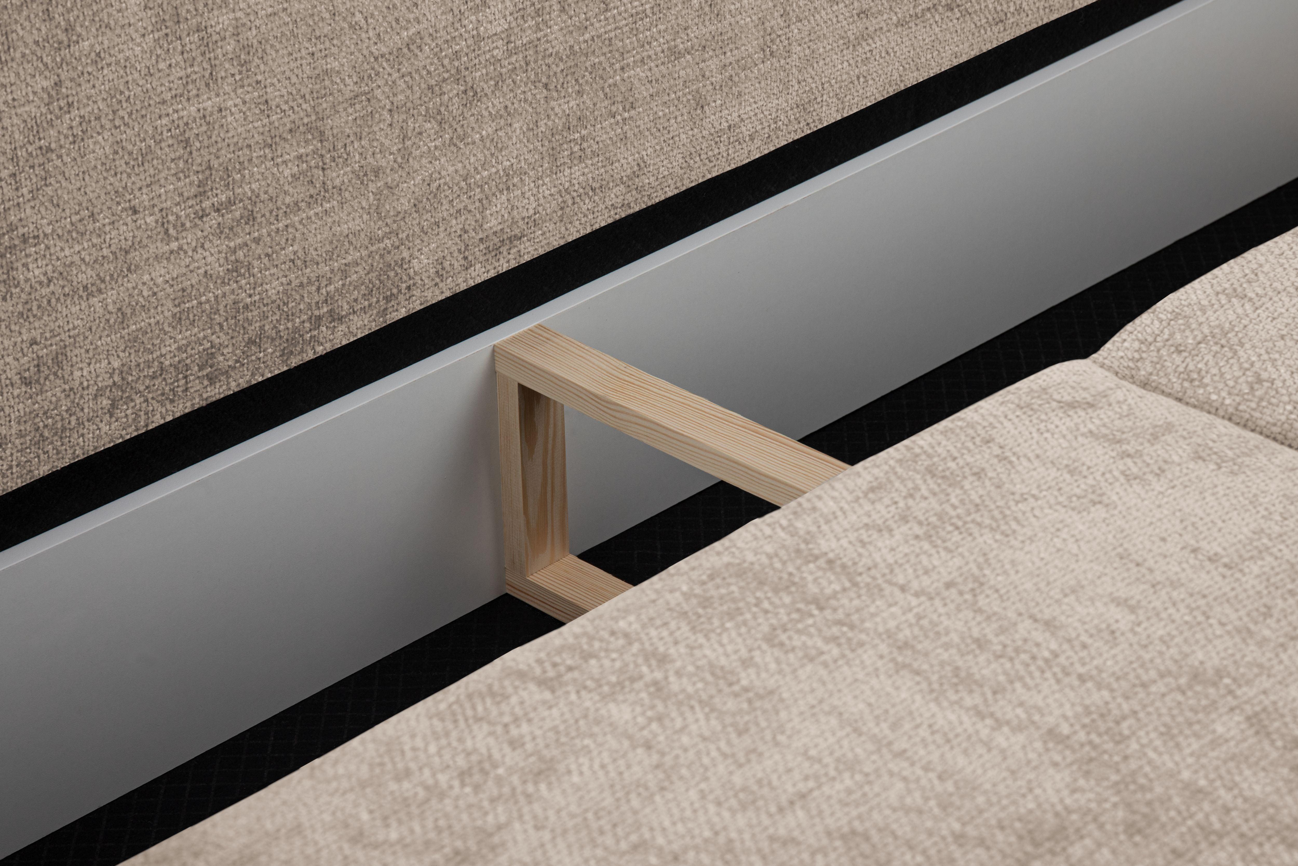 Sofa z funkcją spania MATERA beżowy szenil Cosmopolitan Design Eye on Design