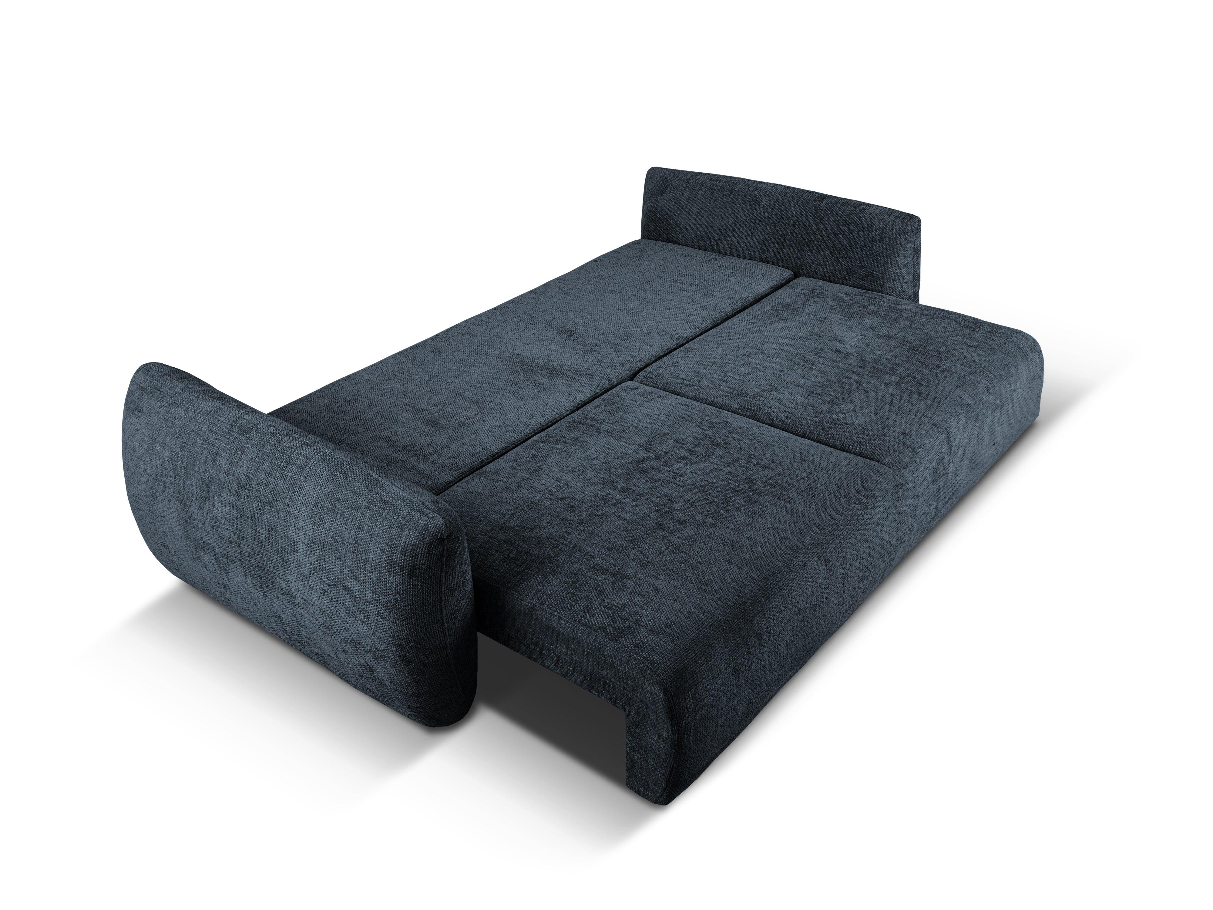 Sofa z funkcją spania MATERA granatowy szenil Cosmopolitan Design Eye on Design