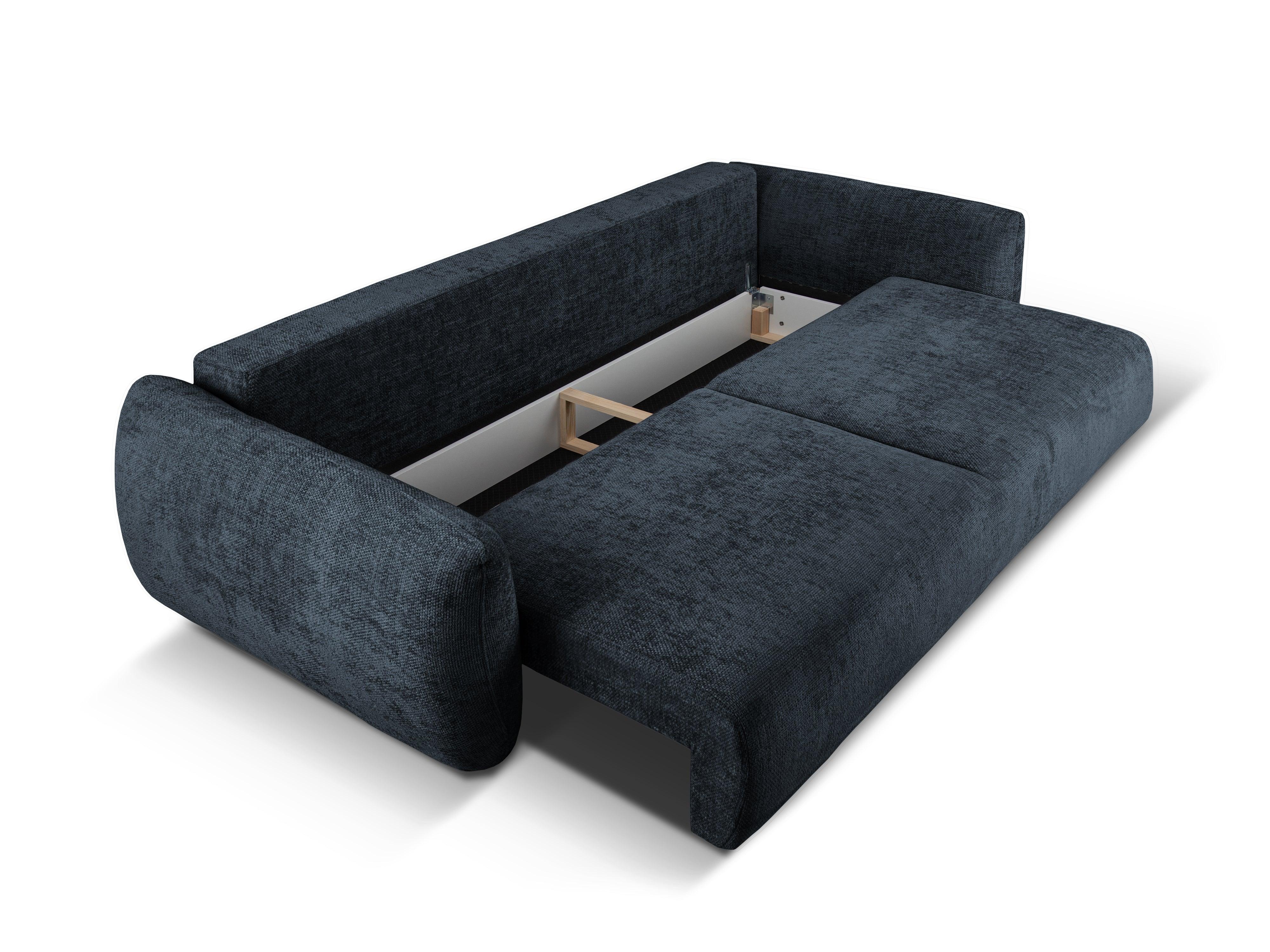 Sofa z funkcją spania MATERA granatowy szenil Cosmopolitan Design Eye on Design