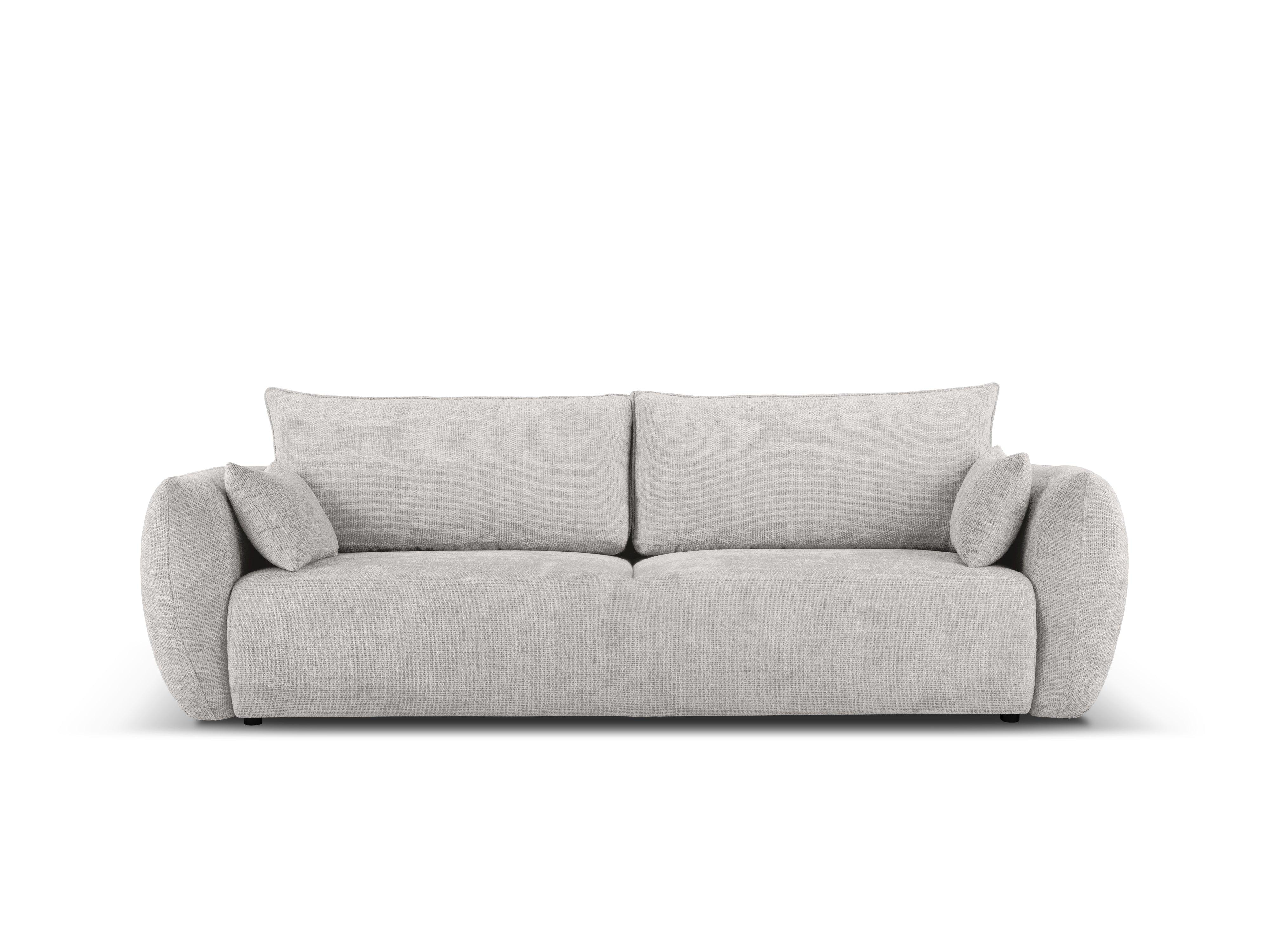 Sofa z funkcją spania MATERA jasnoszary szenil Cosmopolitan Design Eye on Design