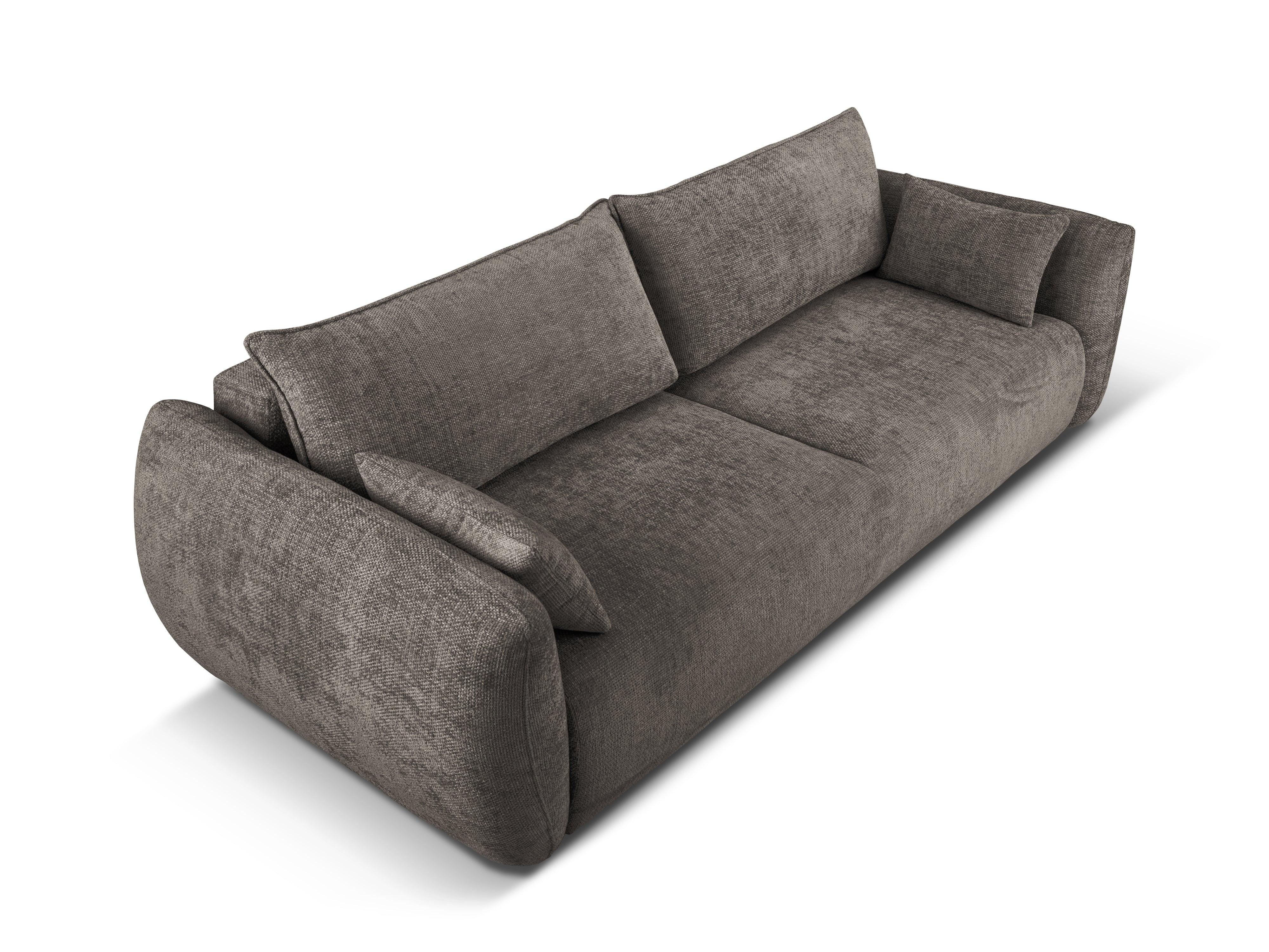 Sofa z funkcją spania MATERA szary szenil Cosmopolitan Design Eye on Design