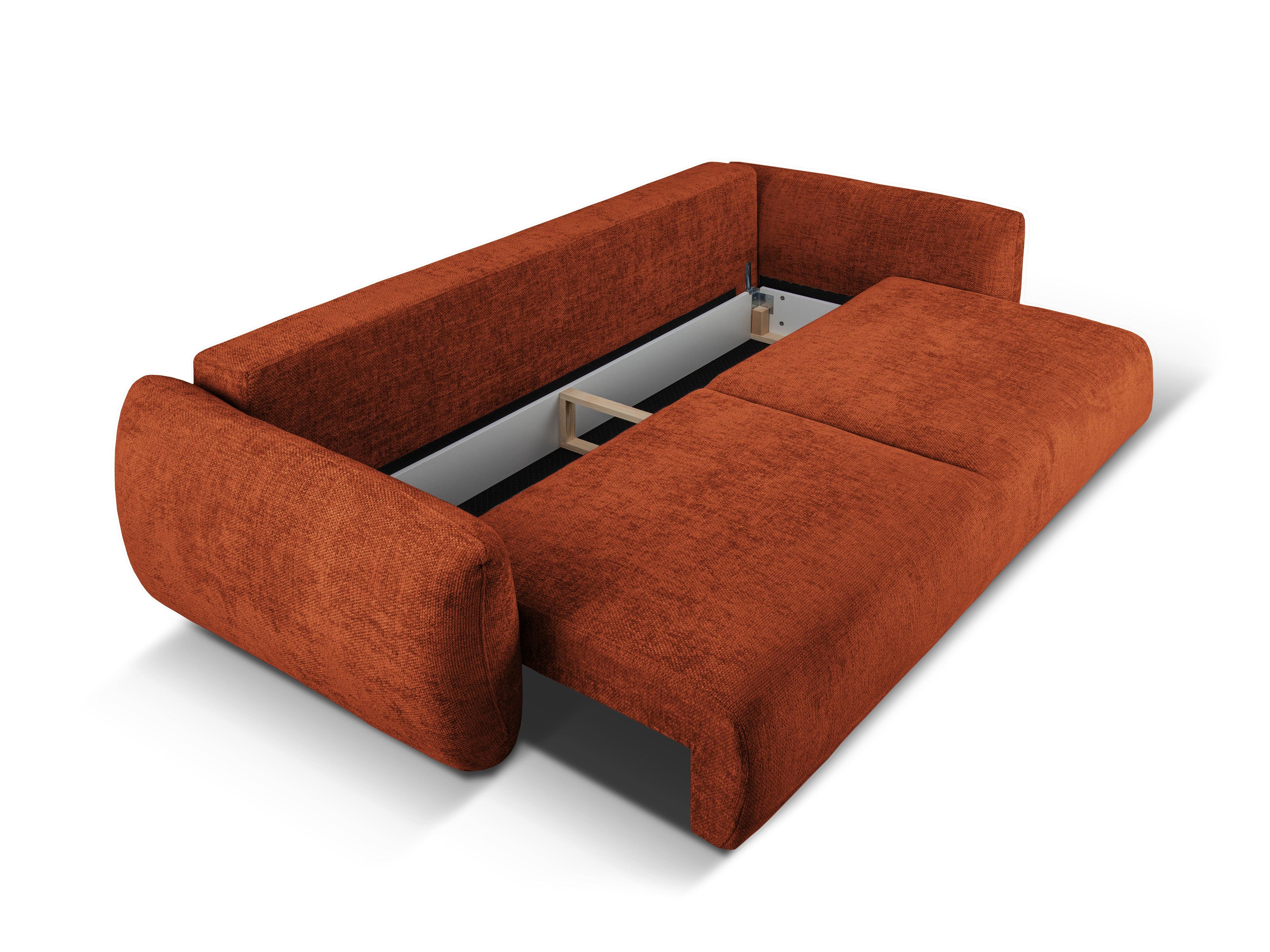 Sofa z funkcją spania MATERA terracotta szenil Cosmopolitan Design Eye on Design