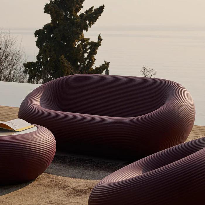 Sofa zewnętrzna NAMI bordowy Qeeboo Eye on Design