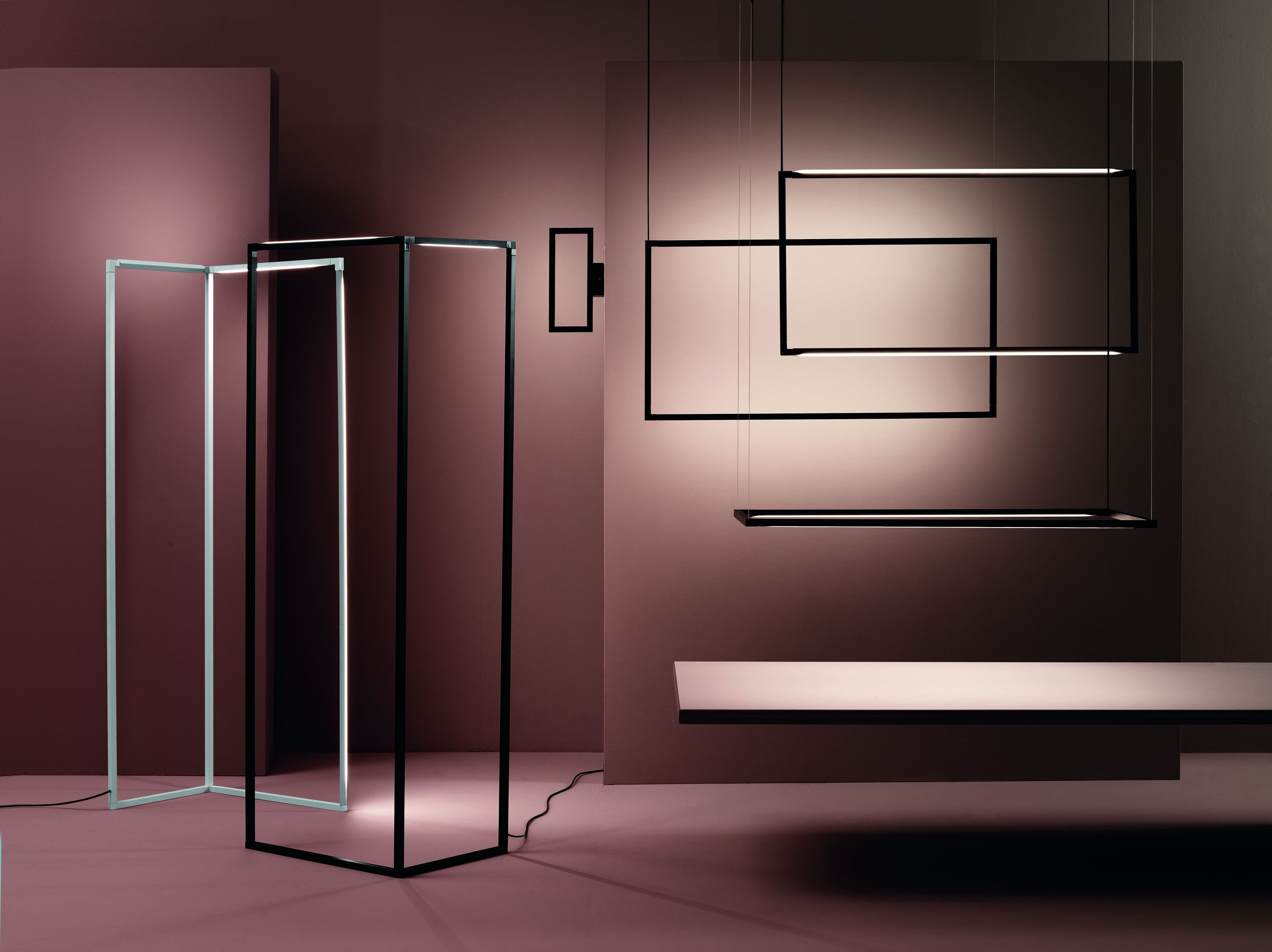 Spigolo Aluminiumwandlampe