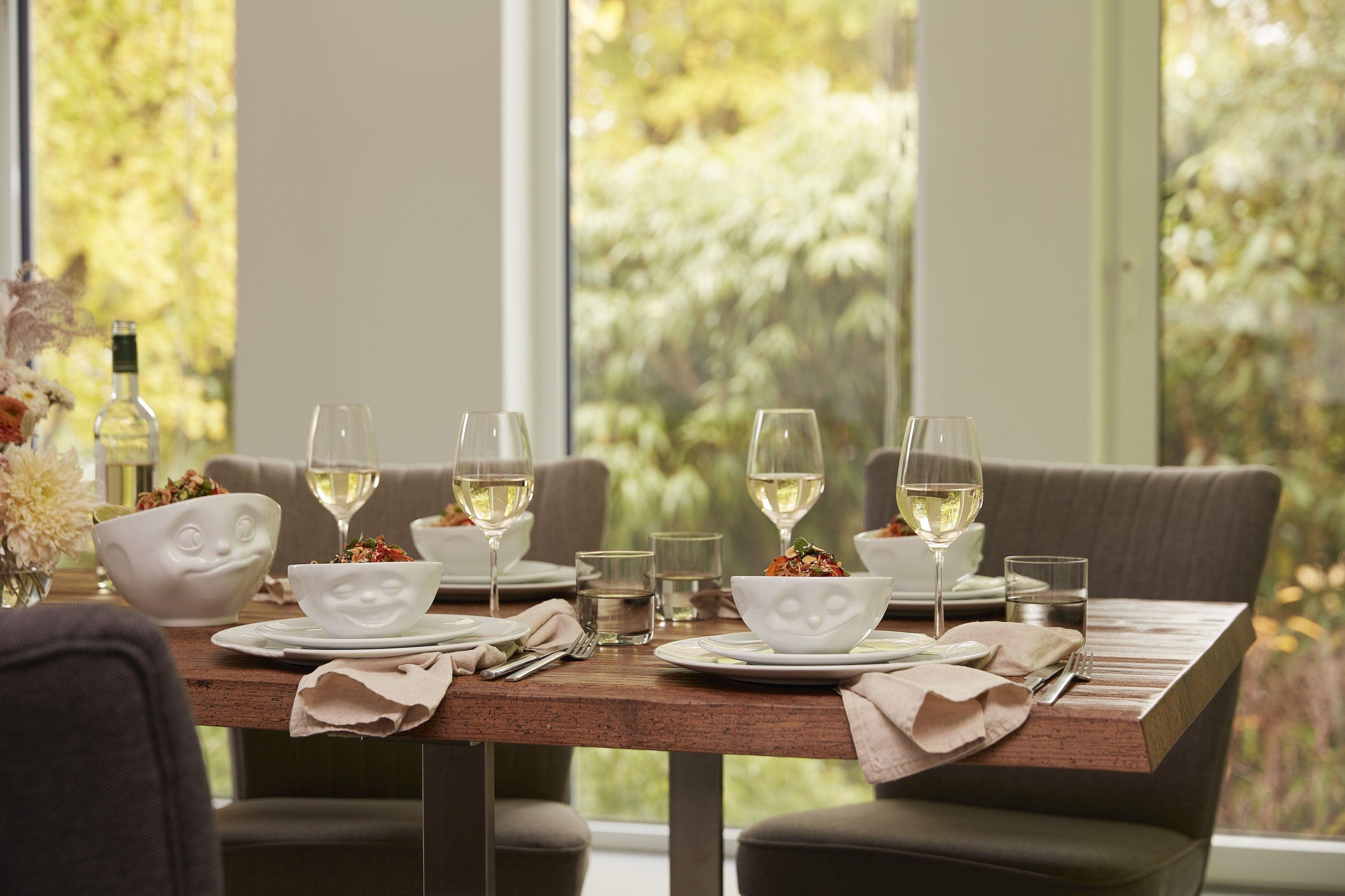 Średnia miseczka LAUGHING biały 58products Eye on Design