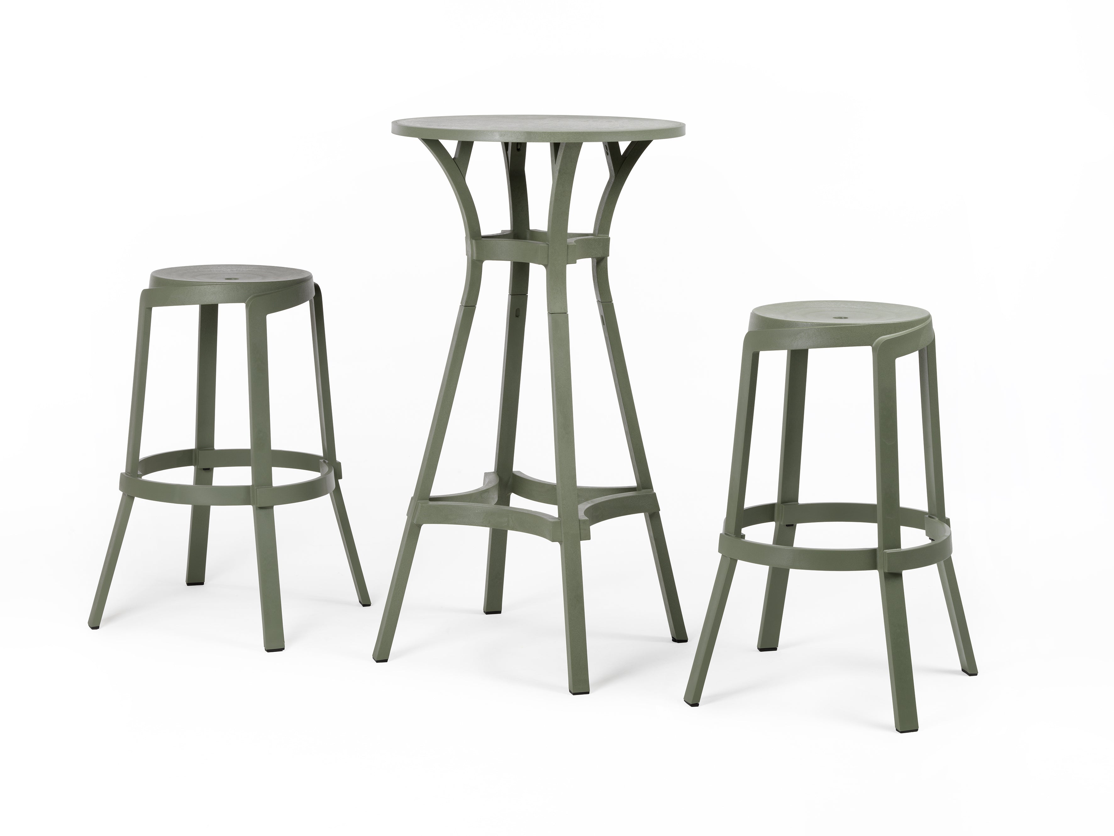 Hocker für den Außenbereich STACK grün