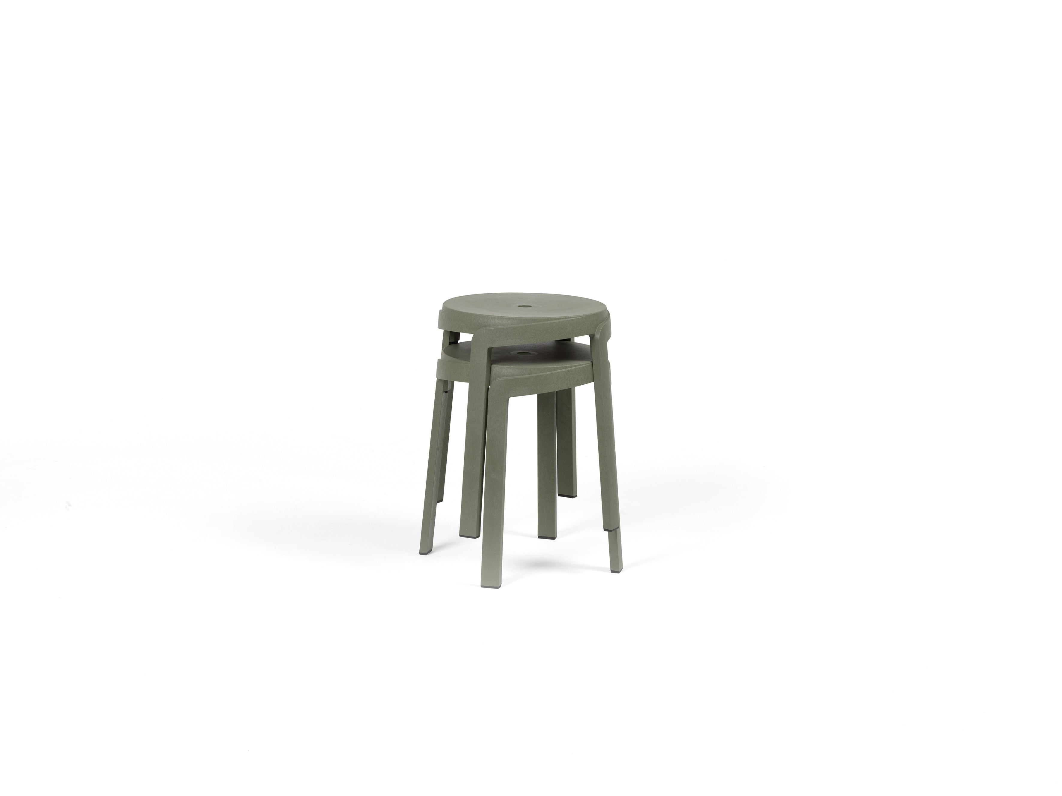 Hocker für den Außenbereich STACK grün