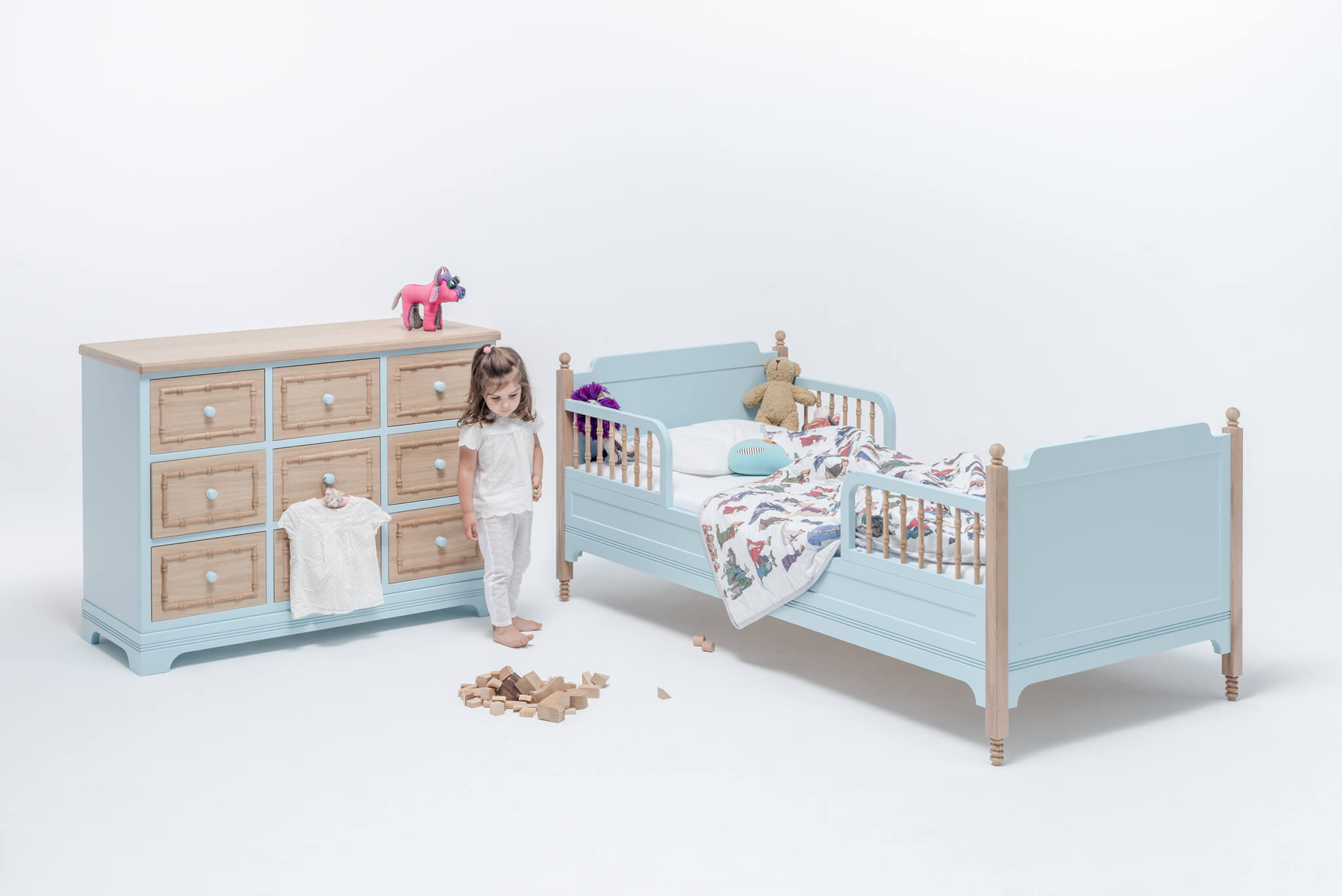 Dressoir SOFIA 9 lichtblauw