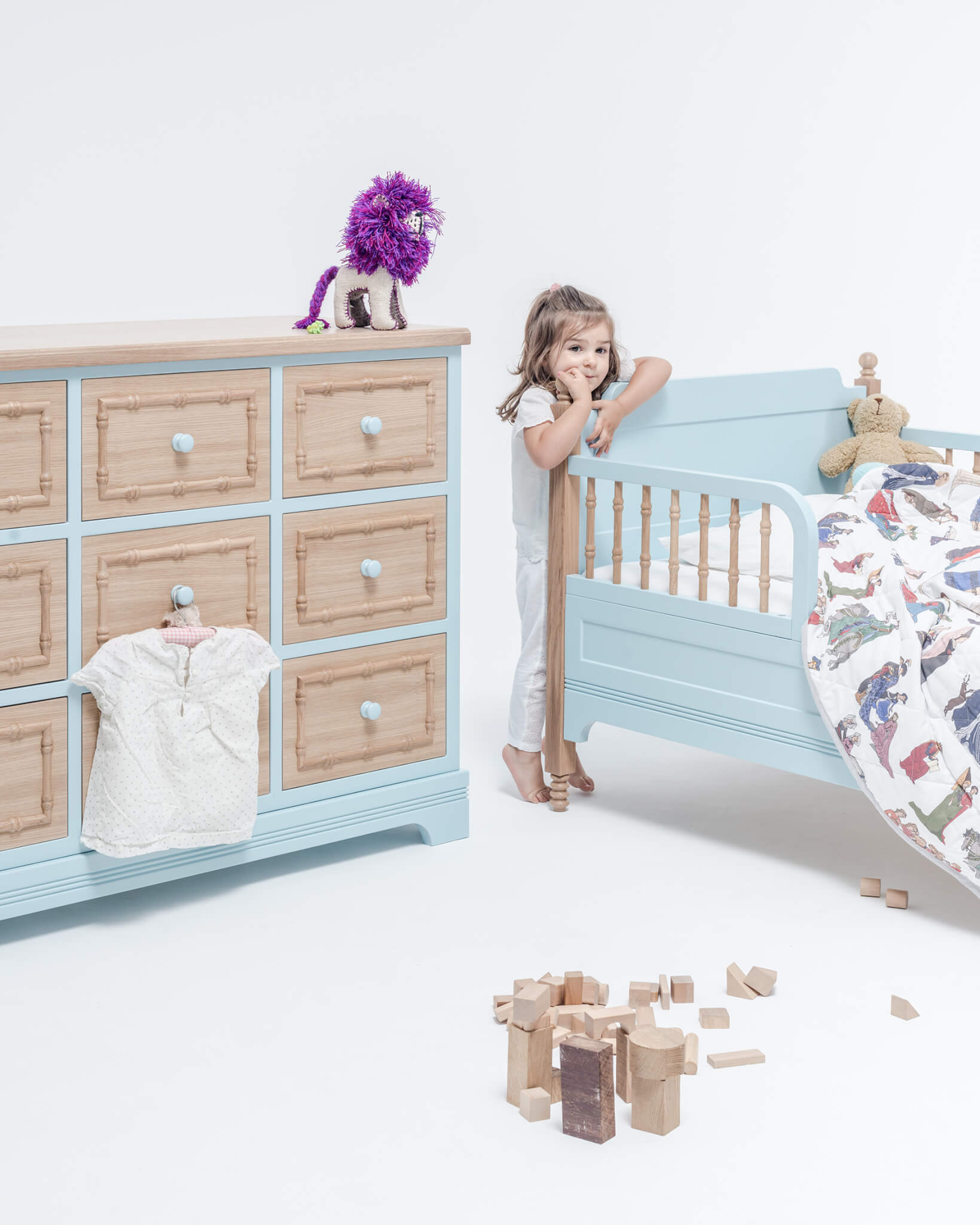 Dressoir SOFIA 9 lichtblauw