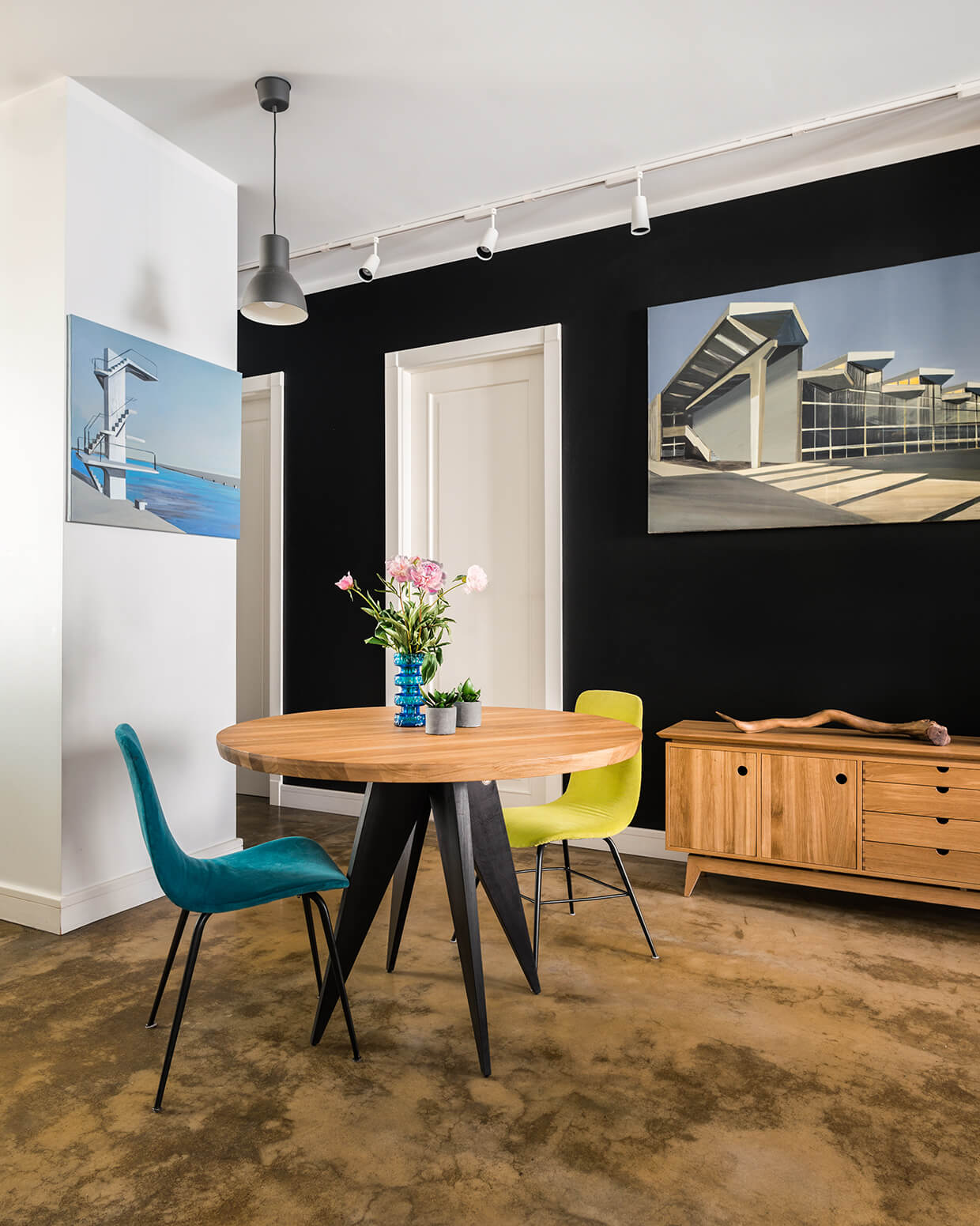 Ronde tafel MEDUSA eik