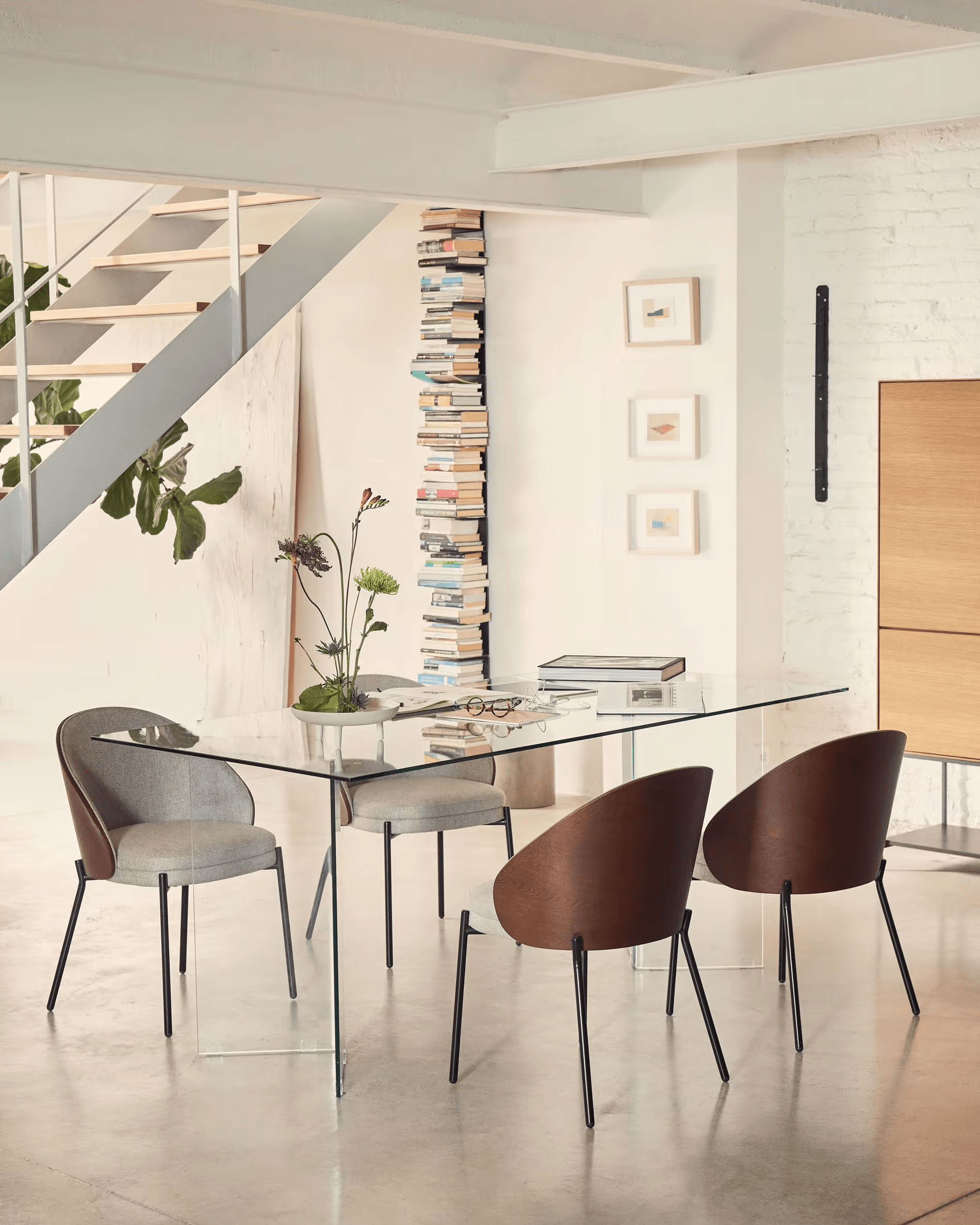 Stół BURANO przezroczyste szkło La Forma Eye on Design