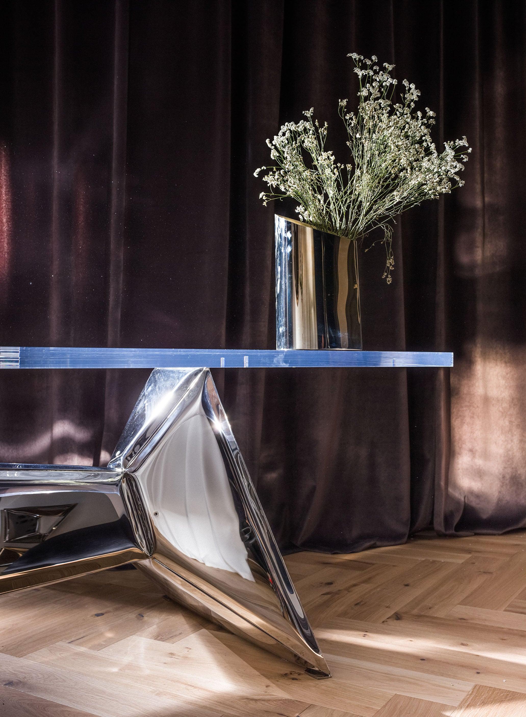 Stół CRYSTALS inox Zieta Studio Eye on Design