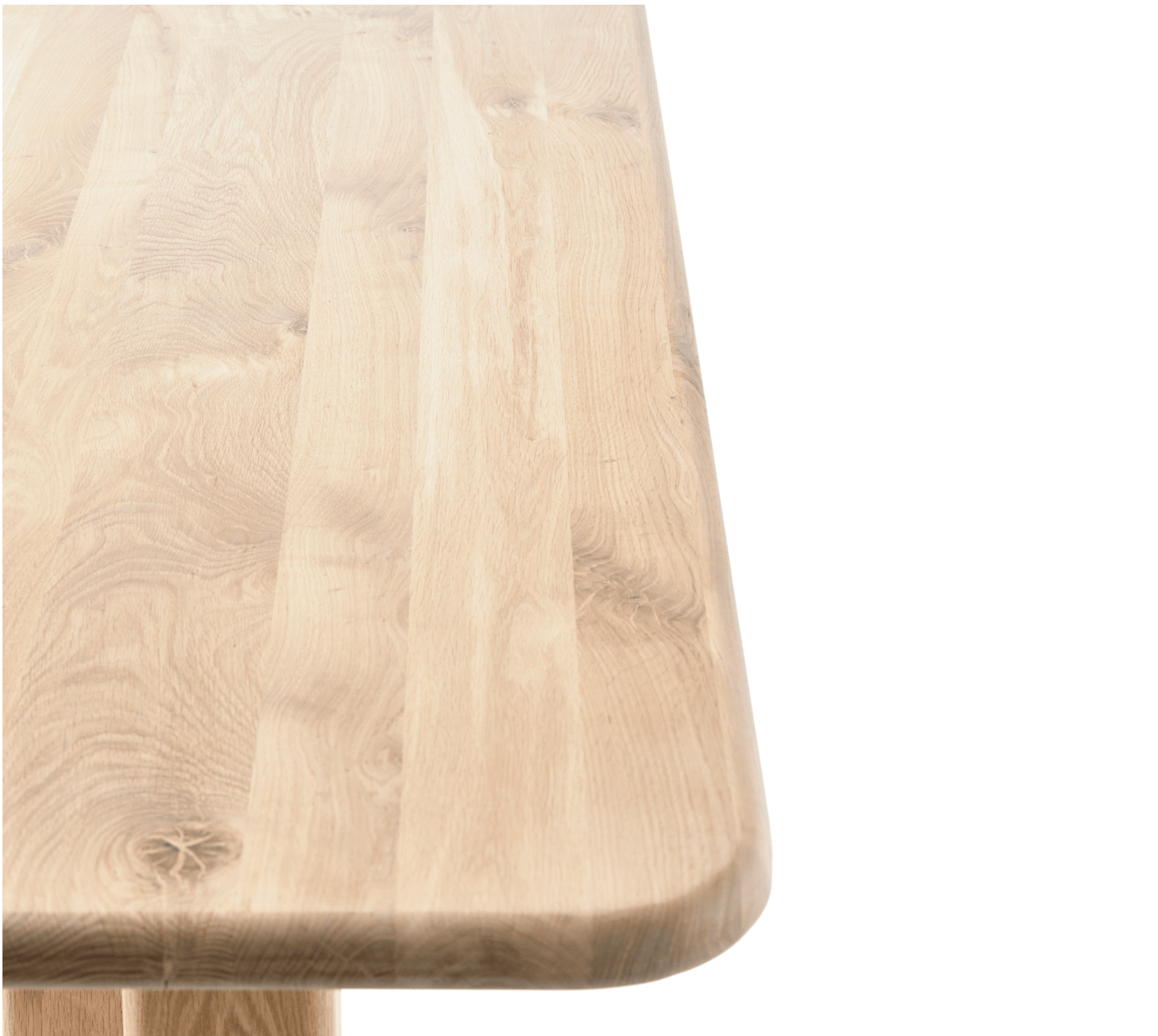 Stół dębowy STILTS z zieloną wstawką Pols Potten Eye on Design