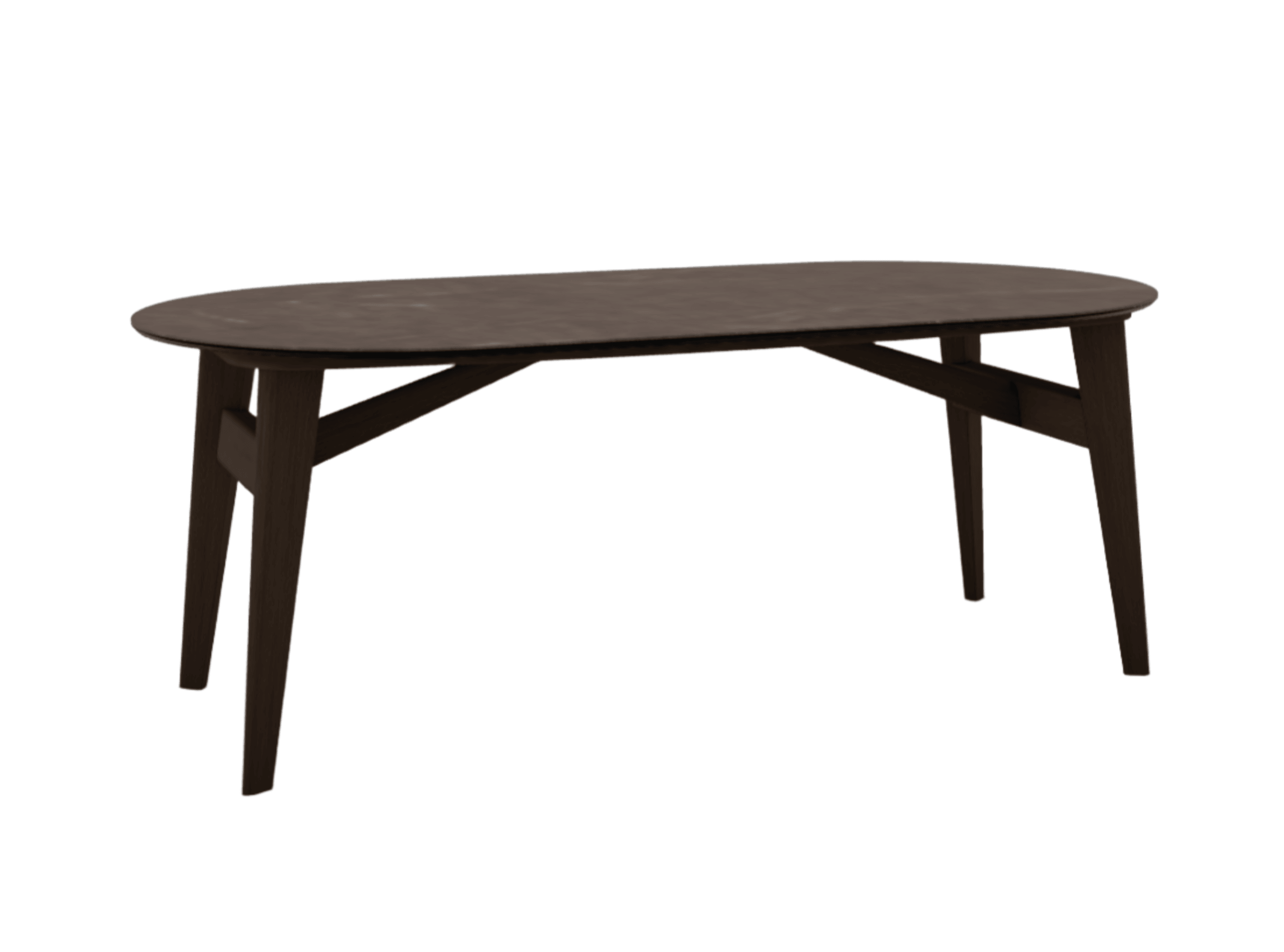 Stół elipsa ABREY brązowa ceramika Calligaris Eye on Design