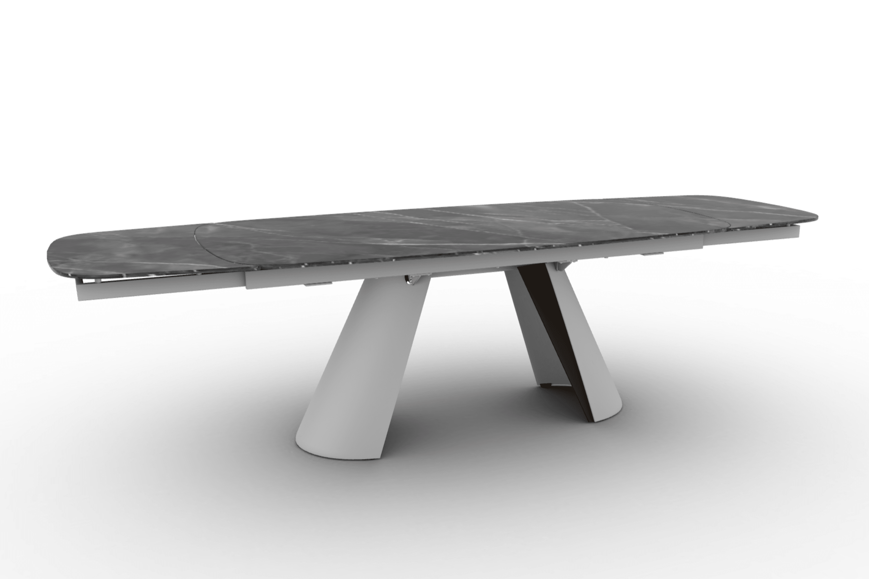 Stół elipsa rozkładany APIAN antracytowy marmur Calligaris Eye on Design