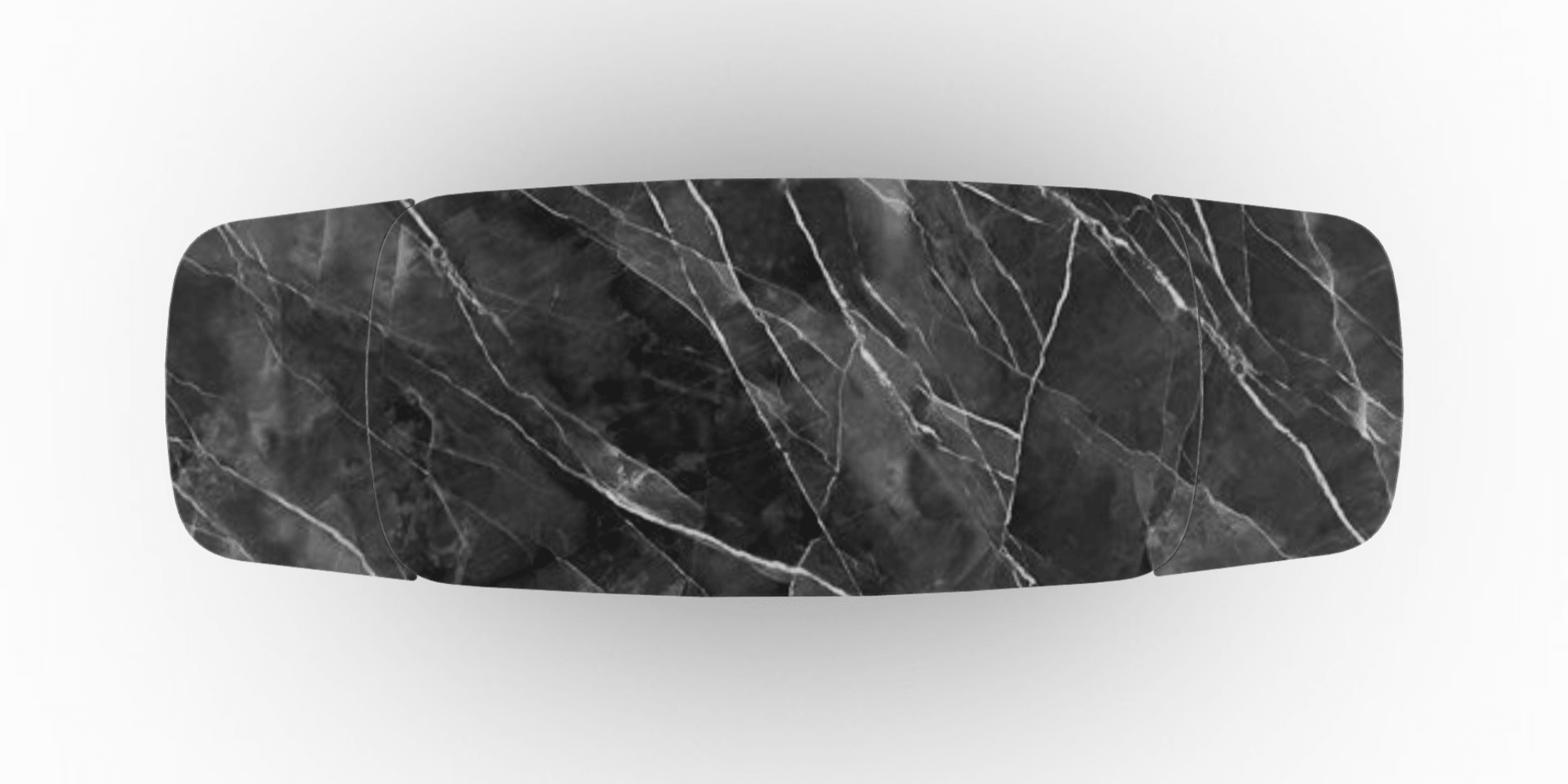 Stół elipsa rozkładany APIAN antracytowy marmur Calligaris Eye on Design