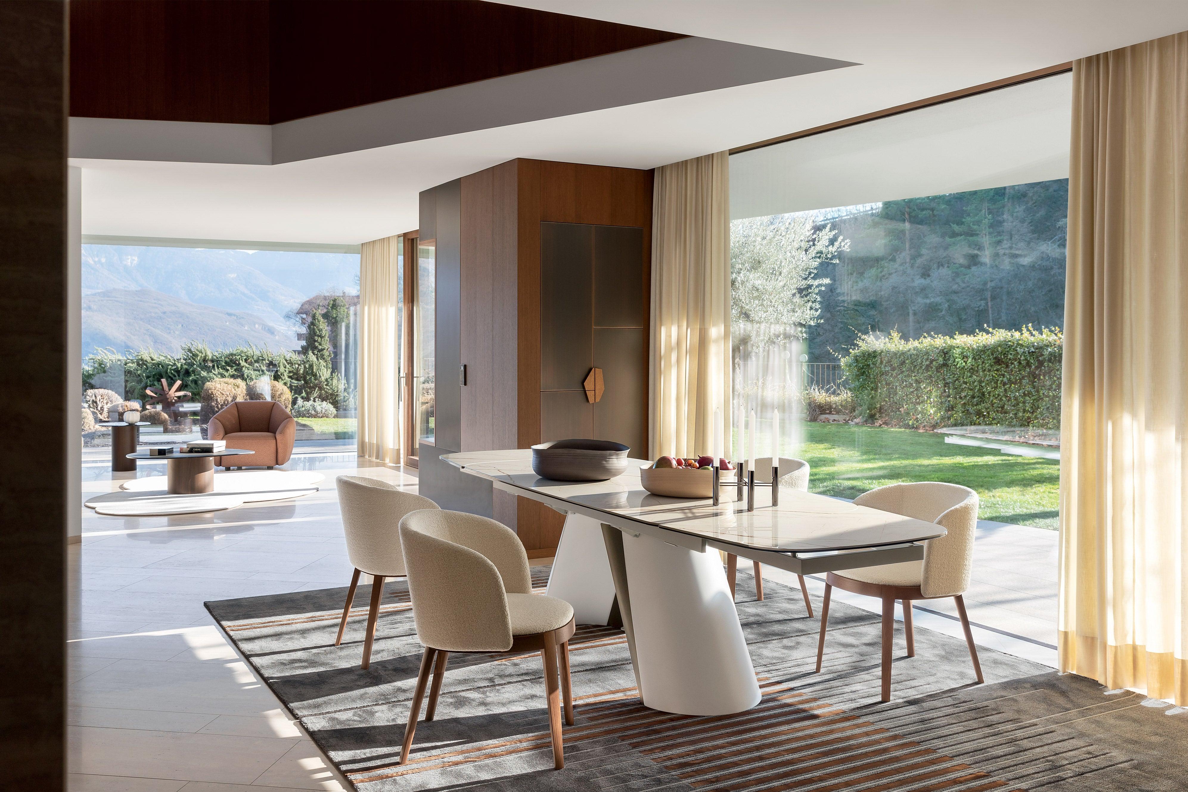 Stół elipsa rozkładany APIAN cement Calligaris Eye on Design