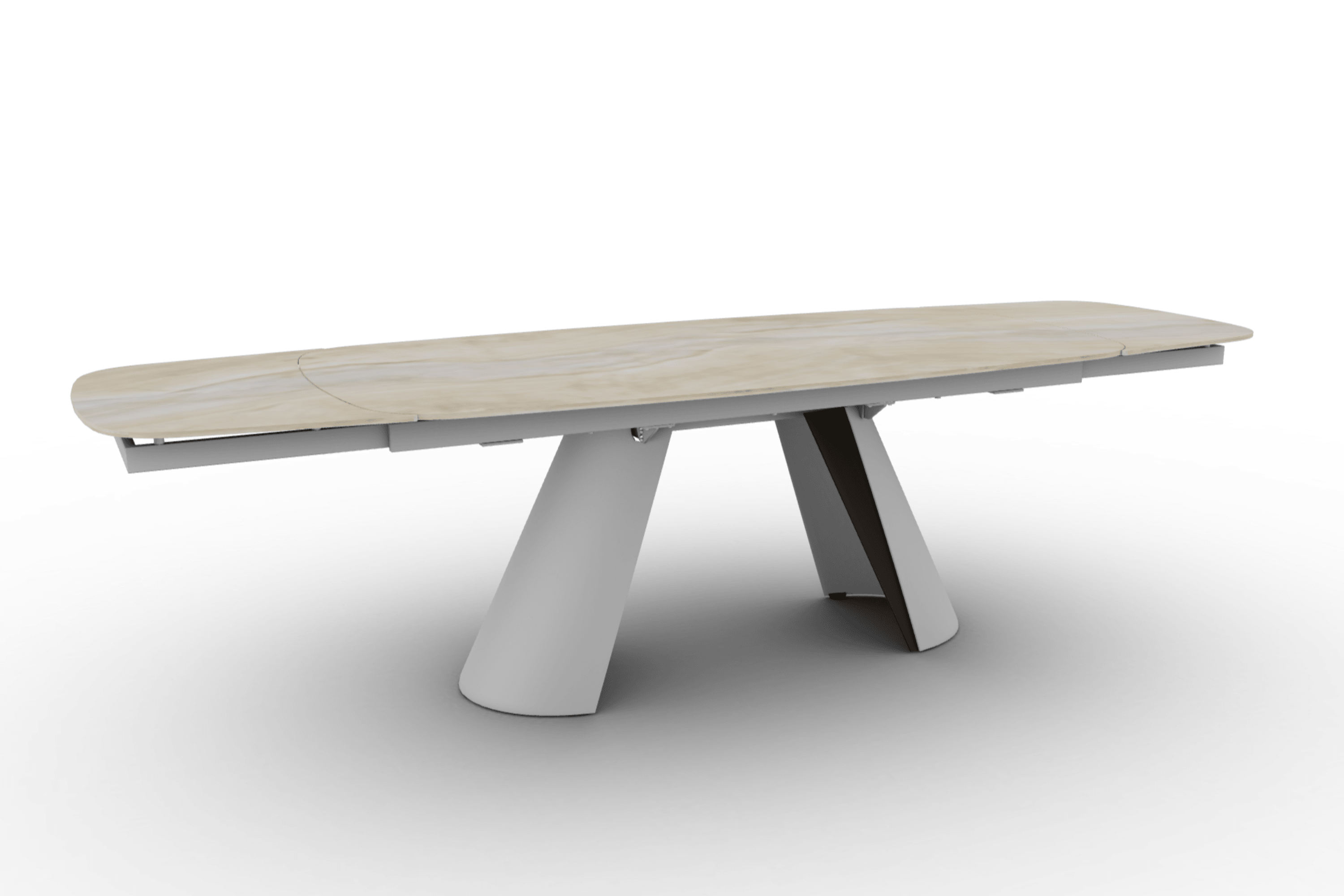 Stół elipsa rozkładany APIAN piaskowy marmur Calligaris Eye on Design