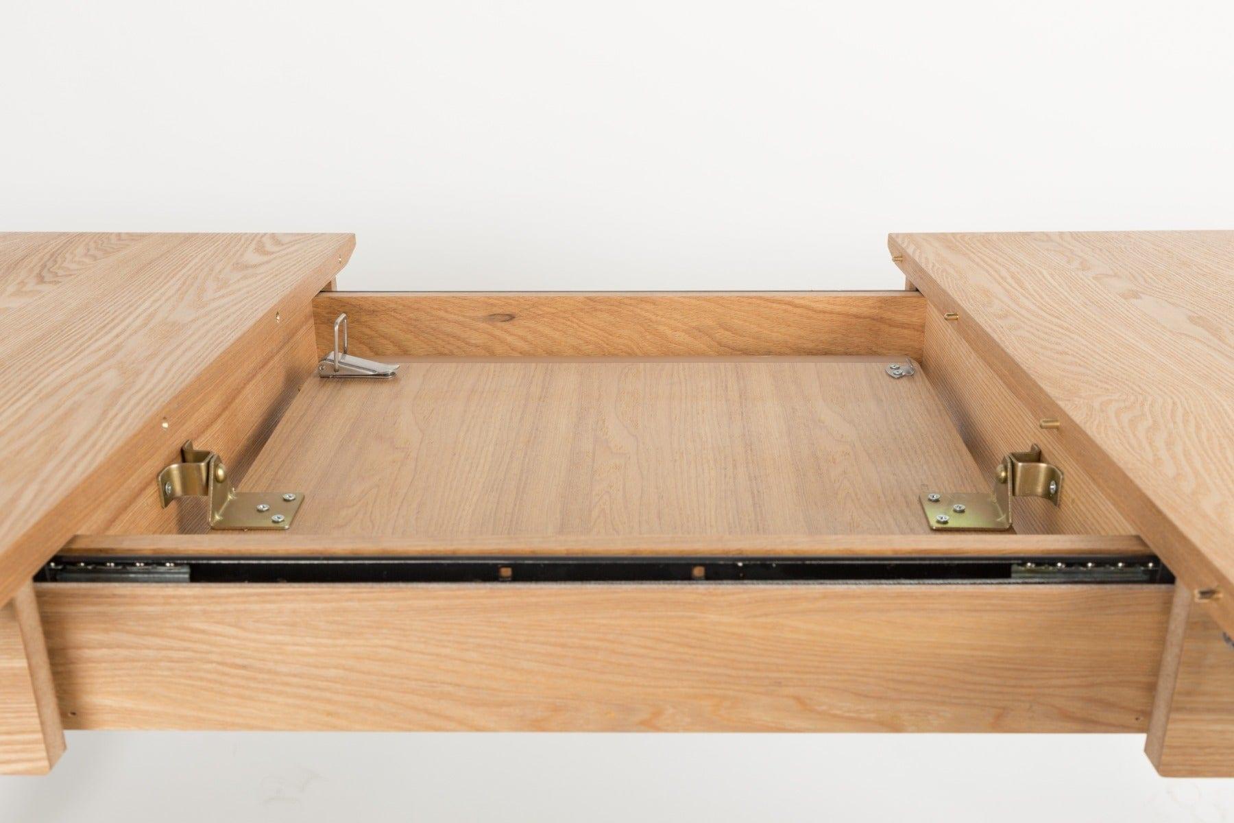 Stół GLIMPS 120/162 x 80 jesionowy Zuiver Eye on Design