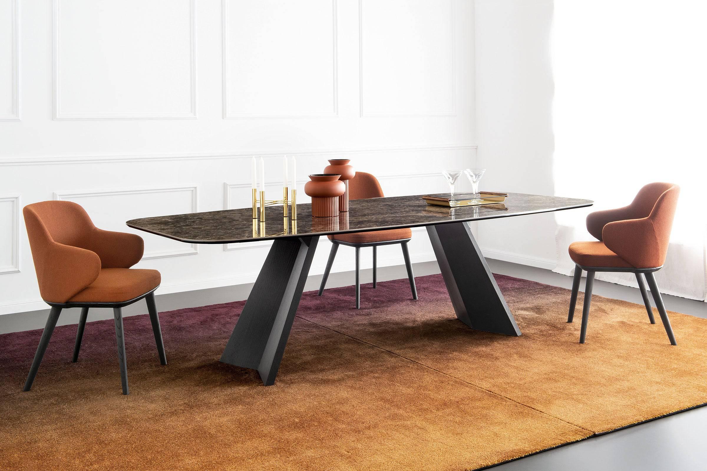 Stół ICARO jasnoszara ceramika Calligaris Eye on Design