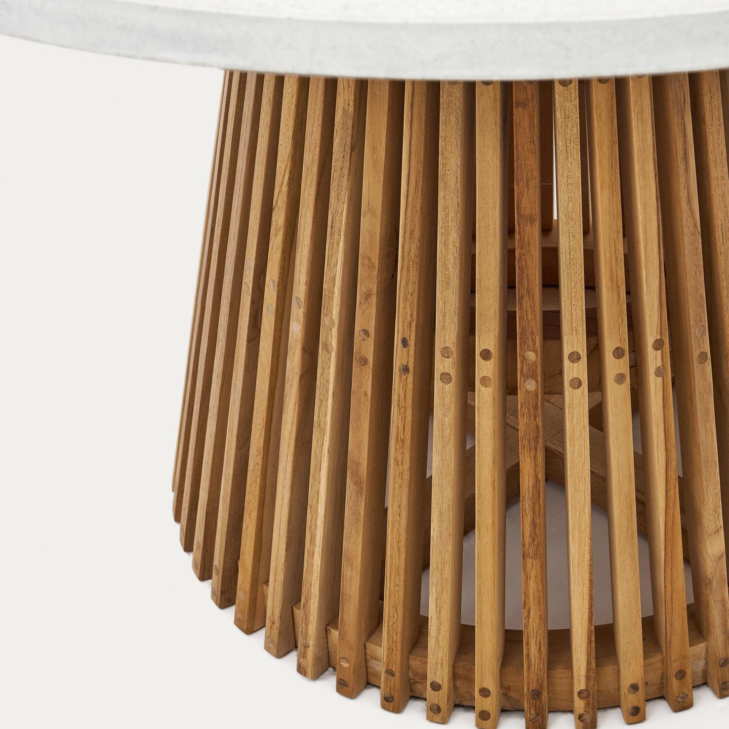 Stół ogrodowy ALCAUFAR biały cement La Forma Eye on Design