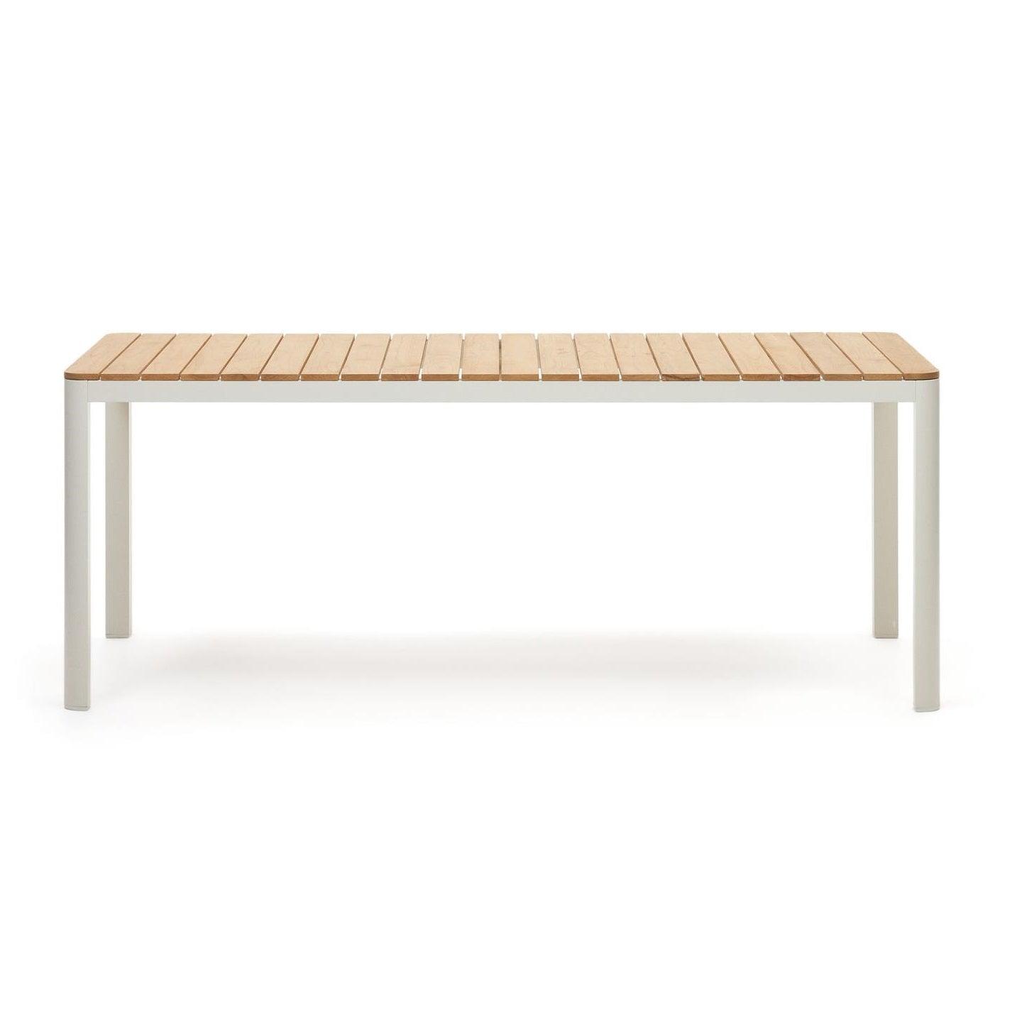 Stół ogrodowy BONA biały La Forma 100x200 cm Eye on Design