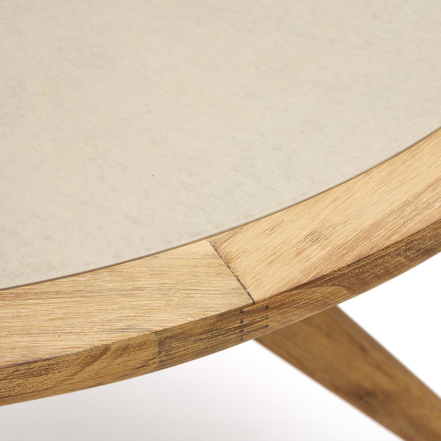 Stół ogrodowy JULIETA polibeton i lite drewno akacjowe La Forma Eye on Design