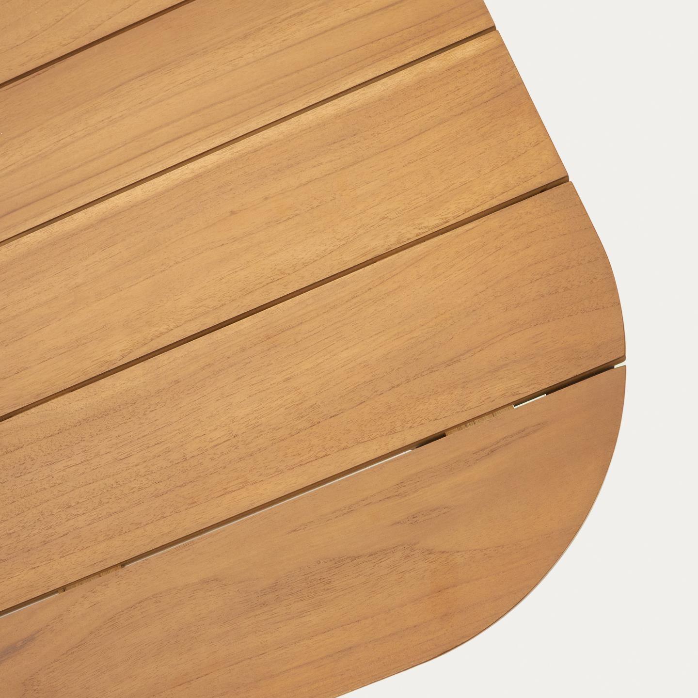 Stół ogrodowy TUDOS szary z drewnianym blatem La Forma Eye on Design