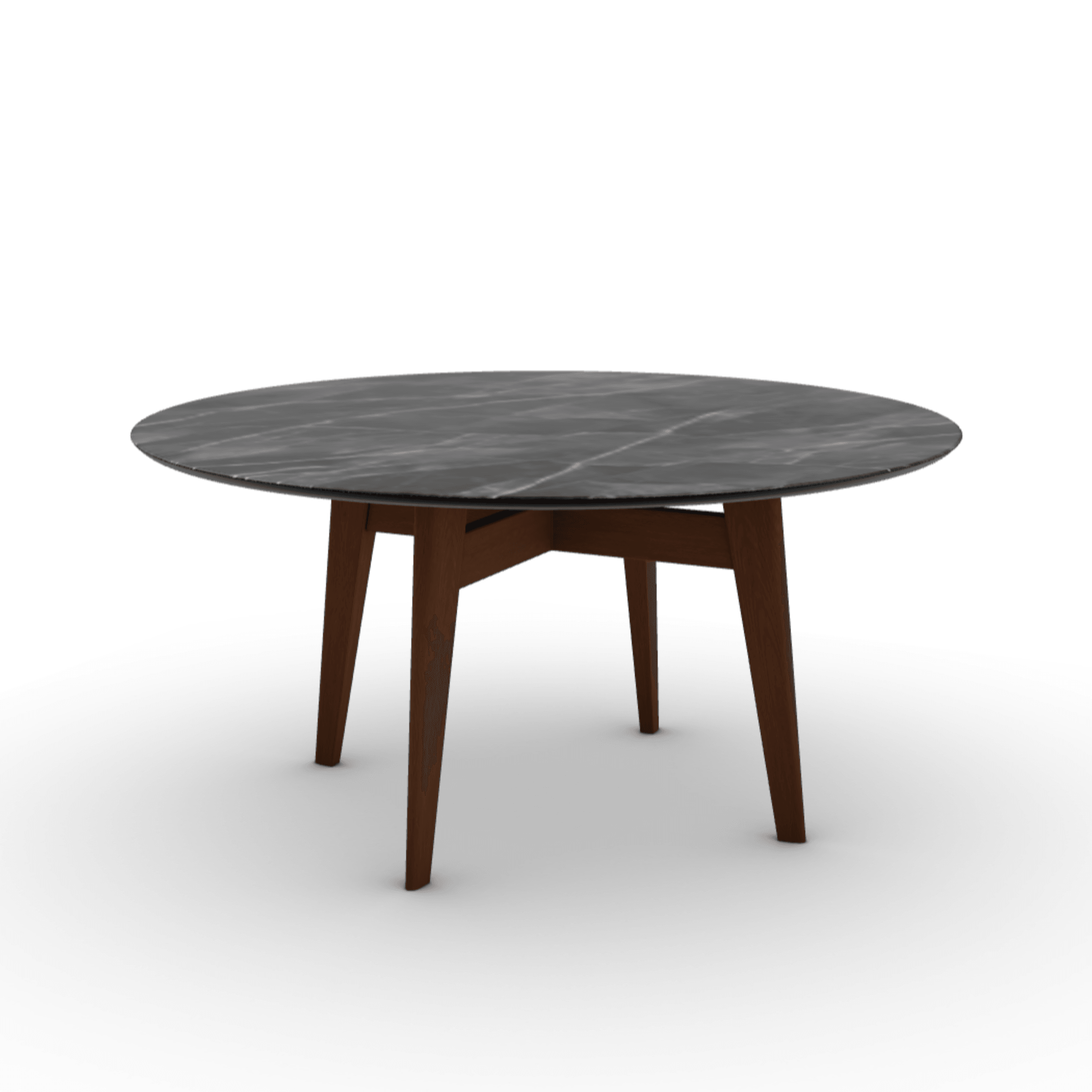 Stół okrągły ABREY antracytowy marmur Calligaris Eye on Design