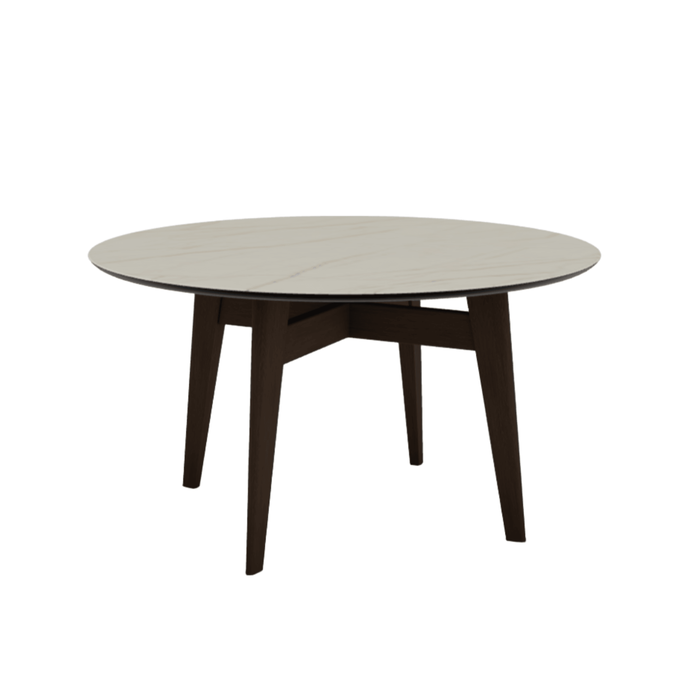 Stół okrągły ABREY złoty marmur Calligaris Eye on Design