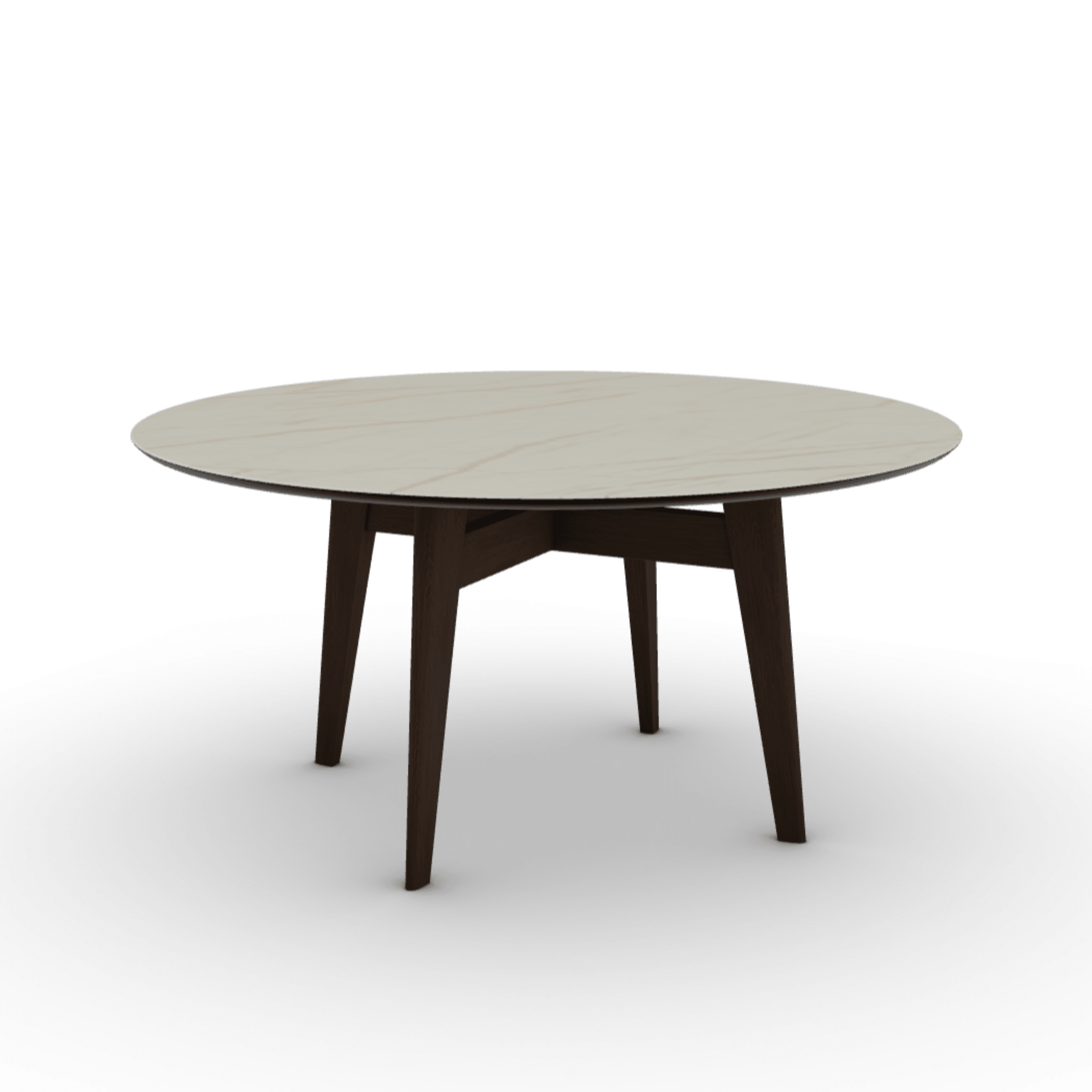 Stół okrągły ABREY złoty marmur Calligaris Eye on Design