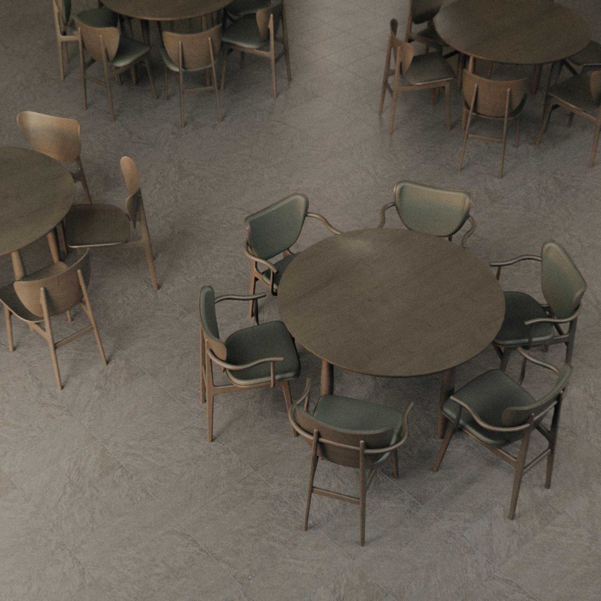 Stół okrągły OKU ciemny dębowy NORR11 Eye on Design