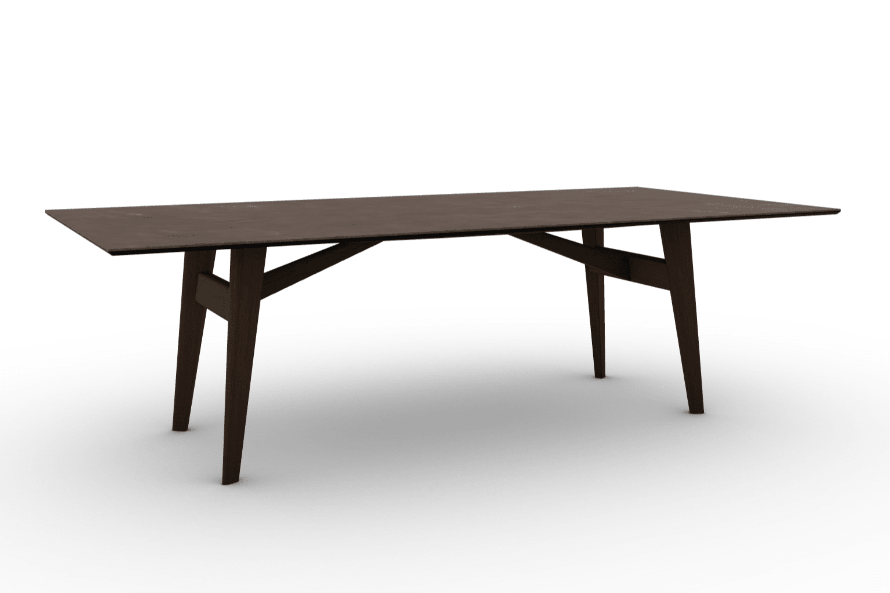 Stół prostokątny ABREY brązowa ceramika Calligaris Eye on Design