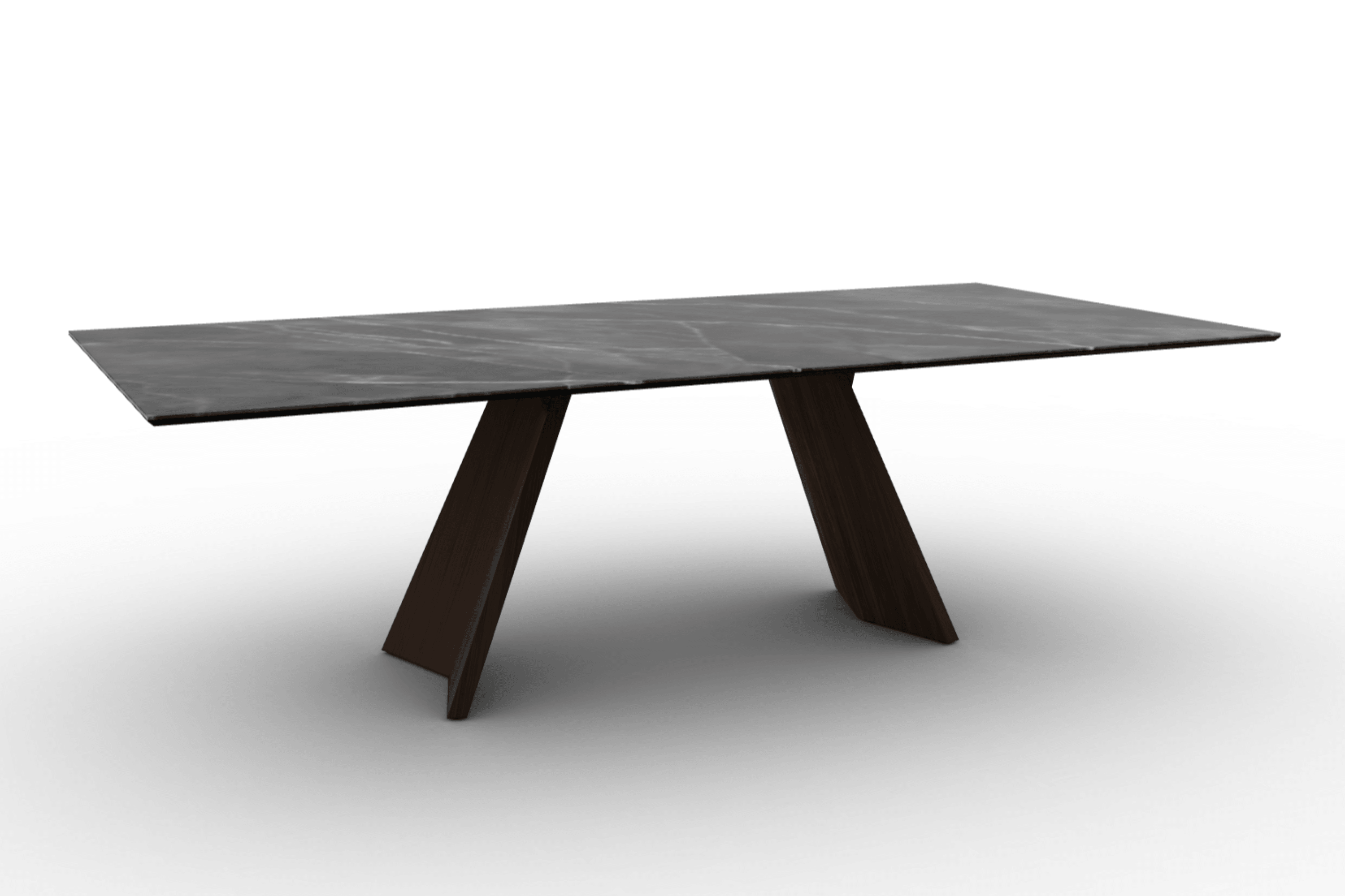 Stół prostokątny ICARO antracytowy marmur Calligaris Eye on Design