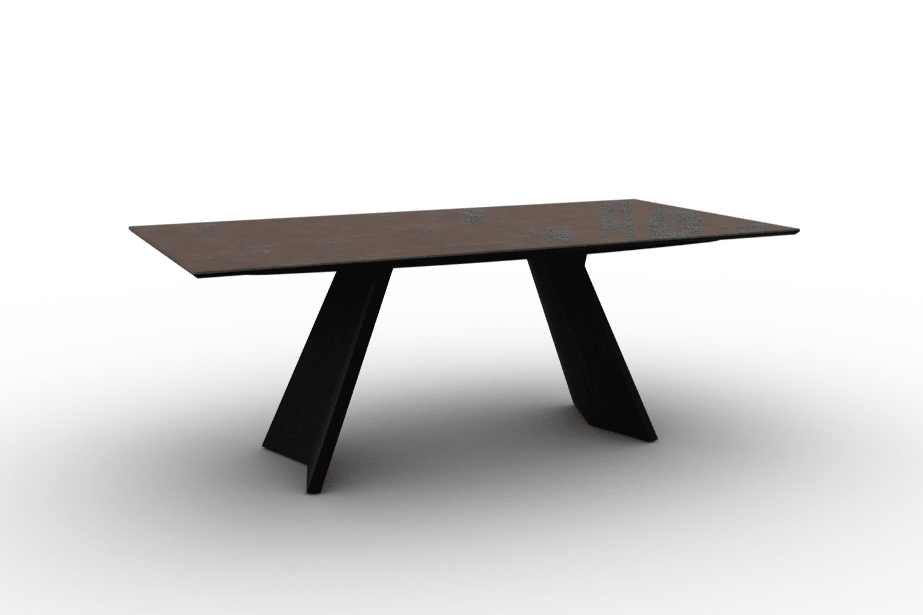 Stół prostokątny ICARO brązowa ceramika Calligaris Eye on Design