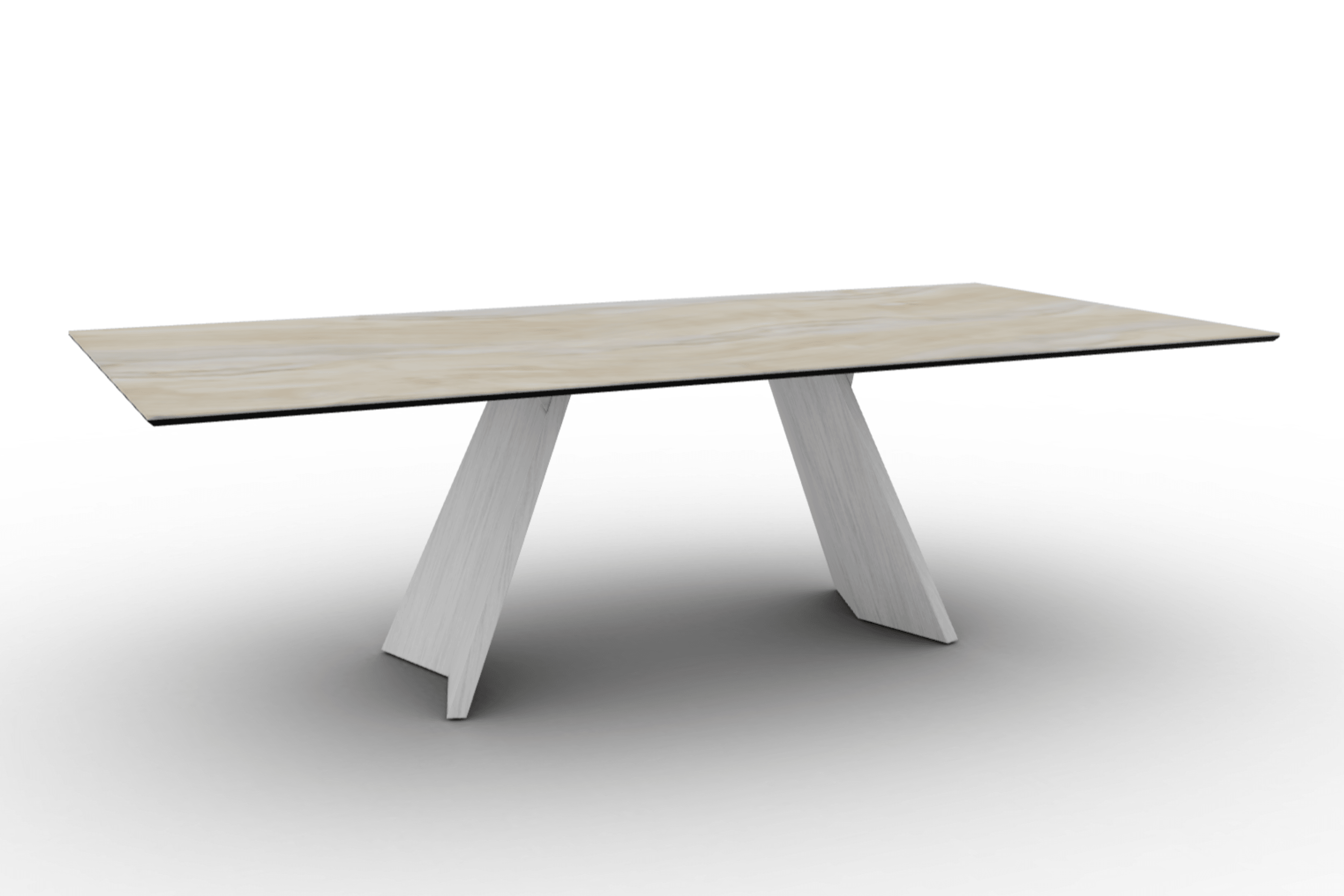 Stół prostokątny ICARO piaskowy marmur Calligaris Eye on Design