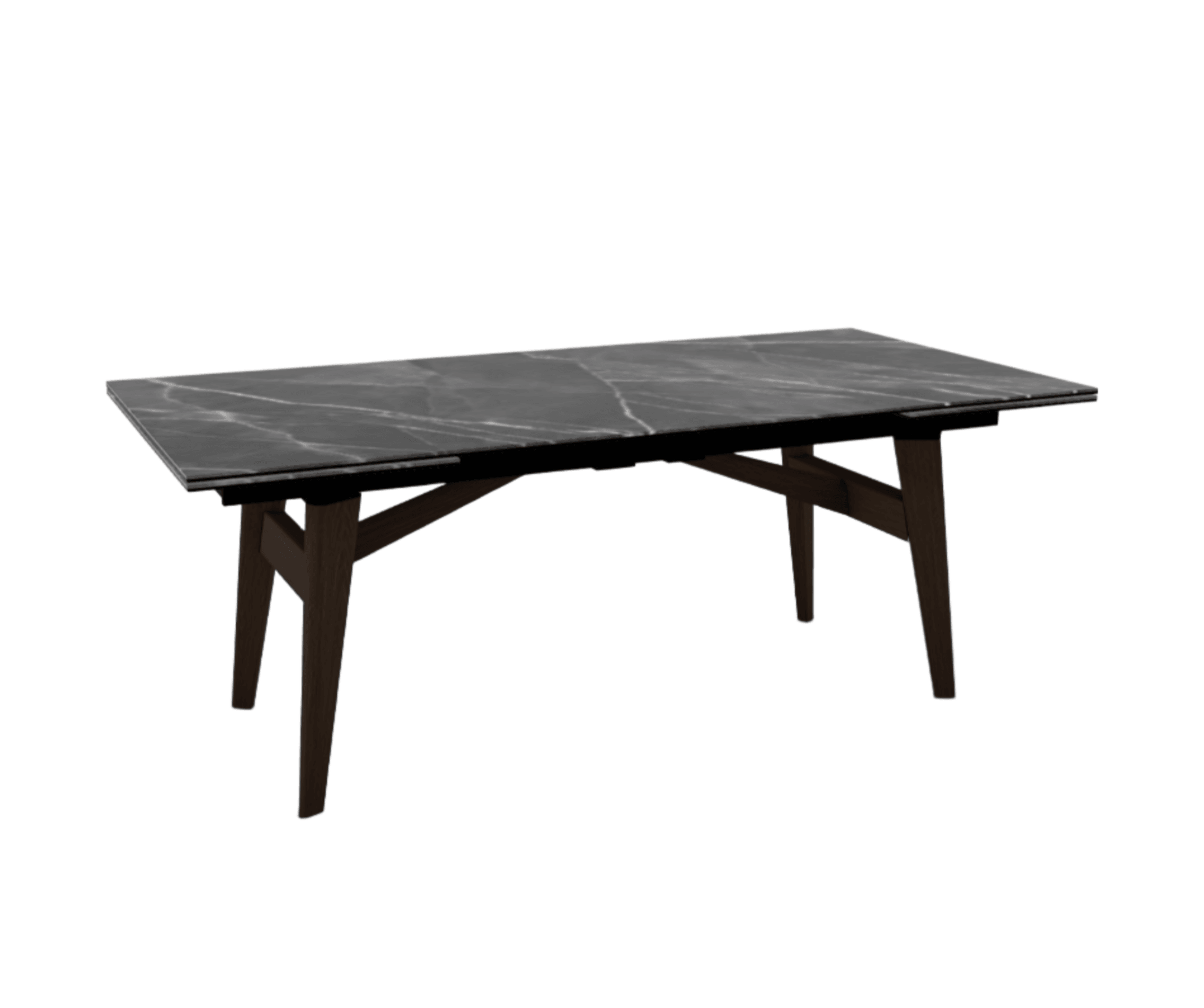 Stół prostokątny rozkładany ABREY antracytowy marmur Calligaris Eye on Design