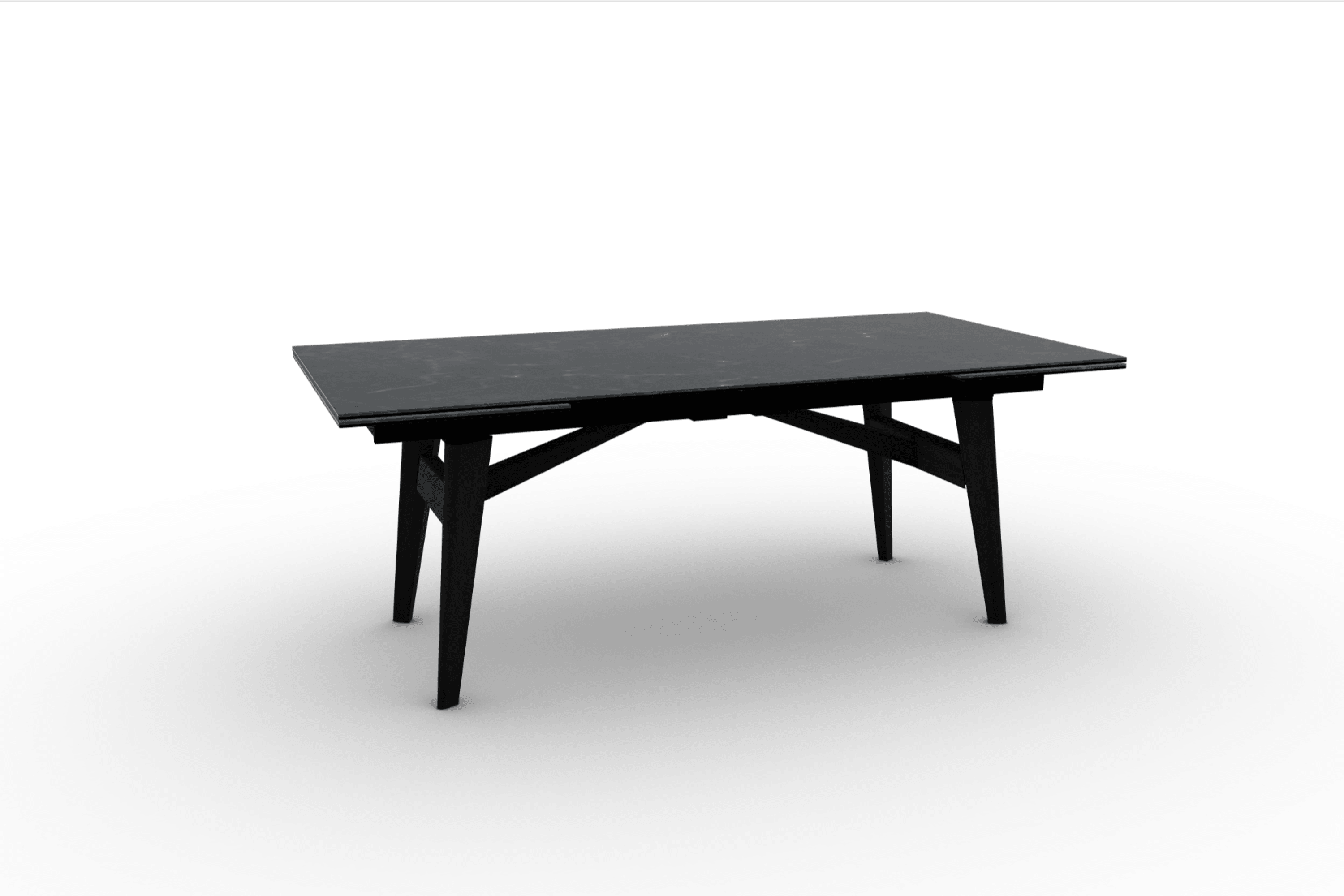 Stół prostokątny rozkładany ABREY czarny marmur Calligaris Eye on Design