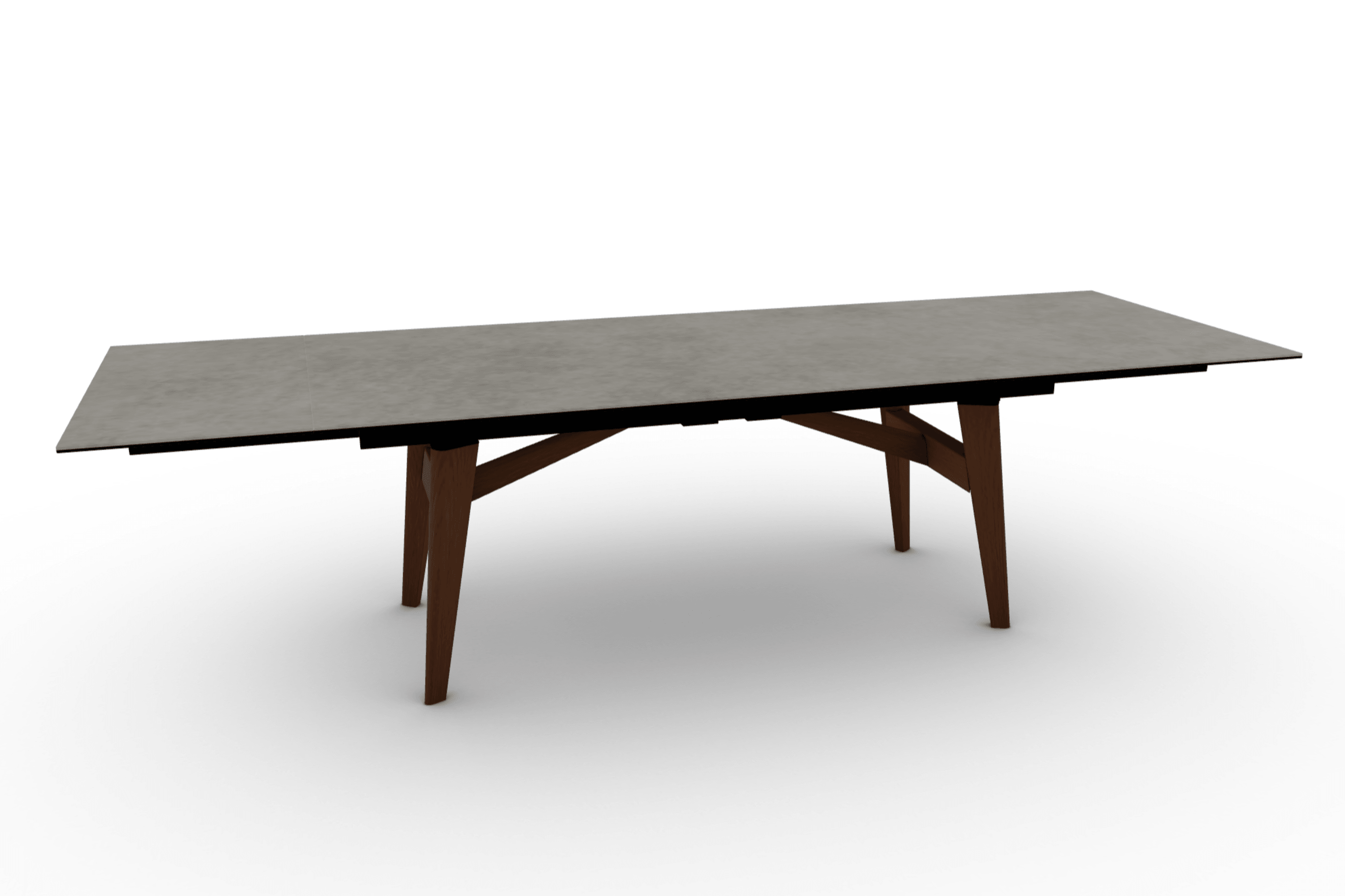 Stół prostokątny rozkładany ABREY jasnoszara ceramika Calligaris Eye on Design